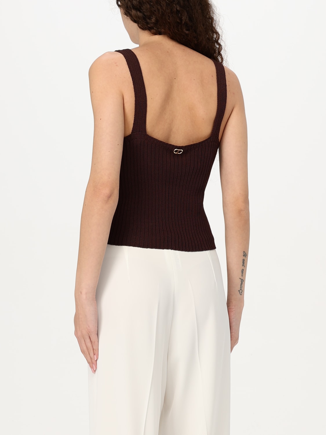 TWINSET TOP: Top femme Twinset, Marron - Img 2