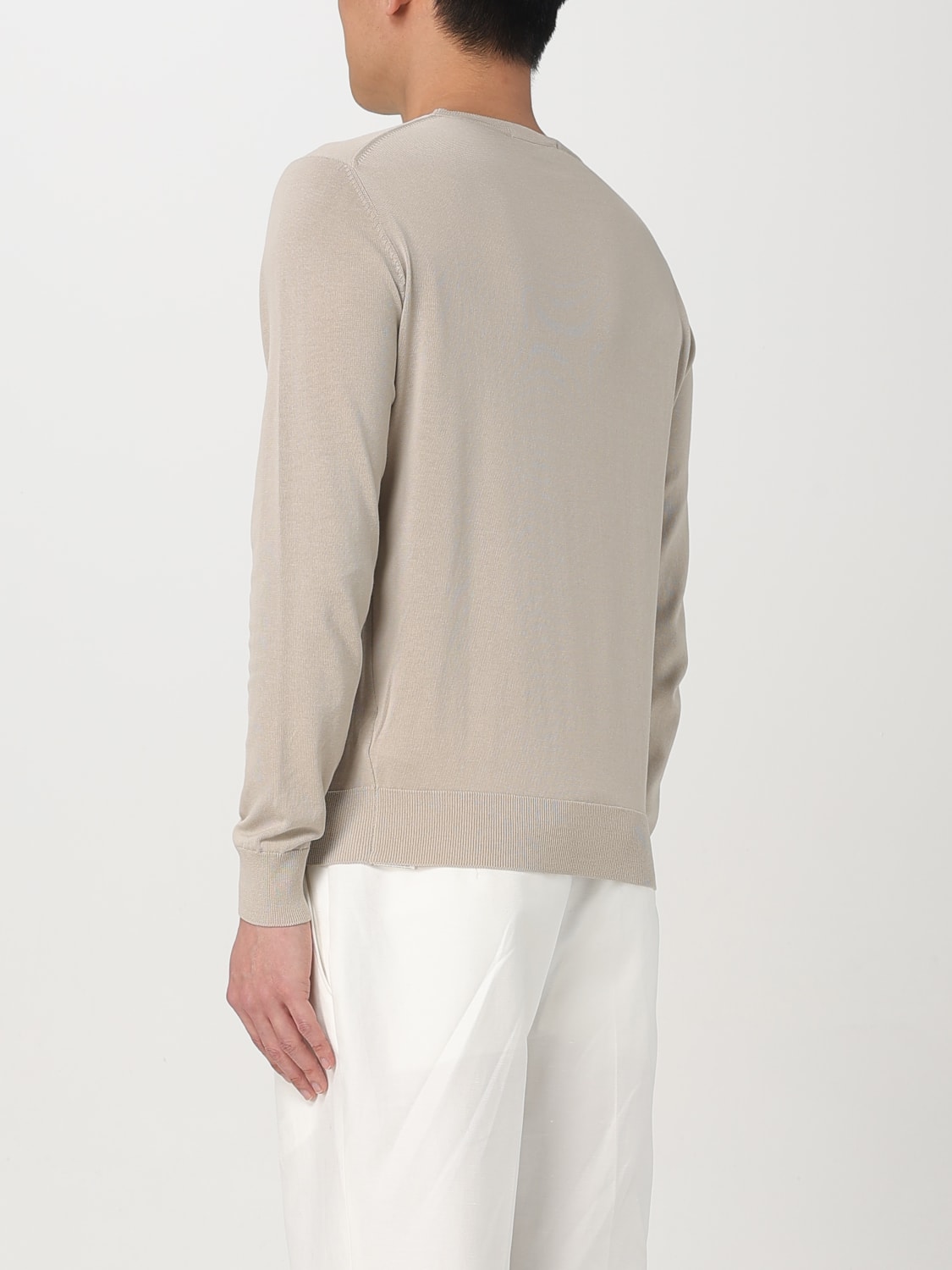 MANUEL RITZ SWEATER: Sweater men Manuel Ritz, Beige - Img 2