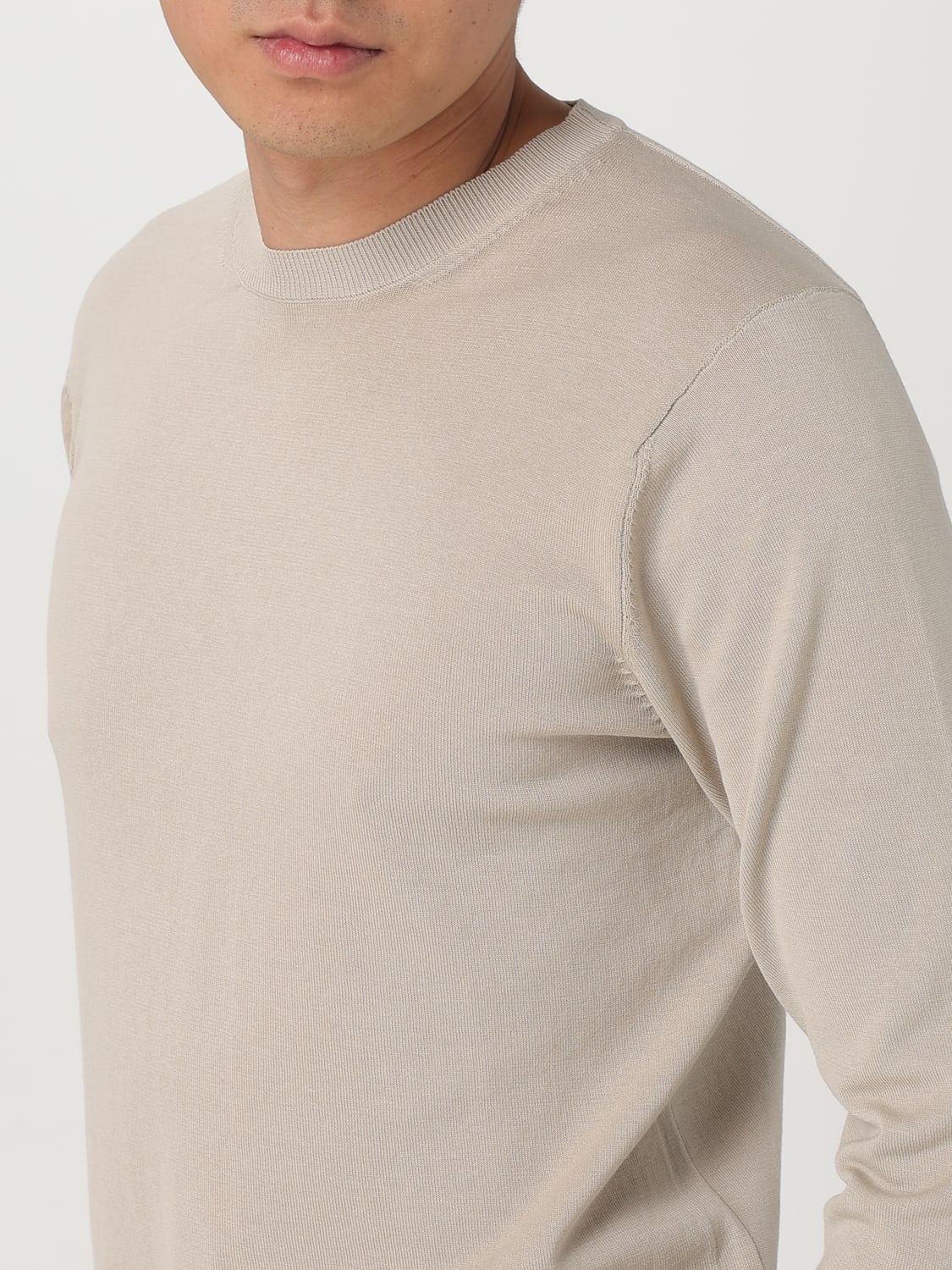 MANUEL RITZ SWEATER: Sweater men Manuel Ritz, Beige - Img 3