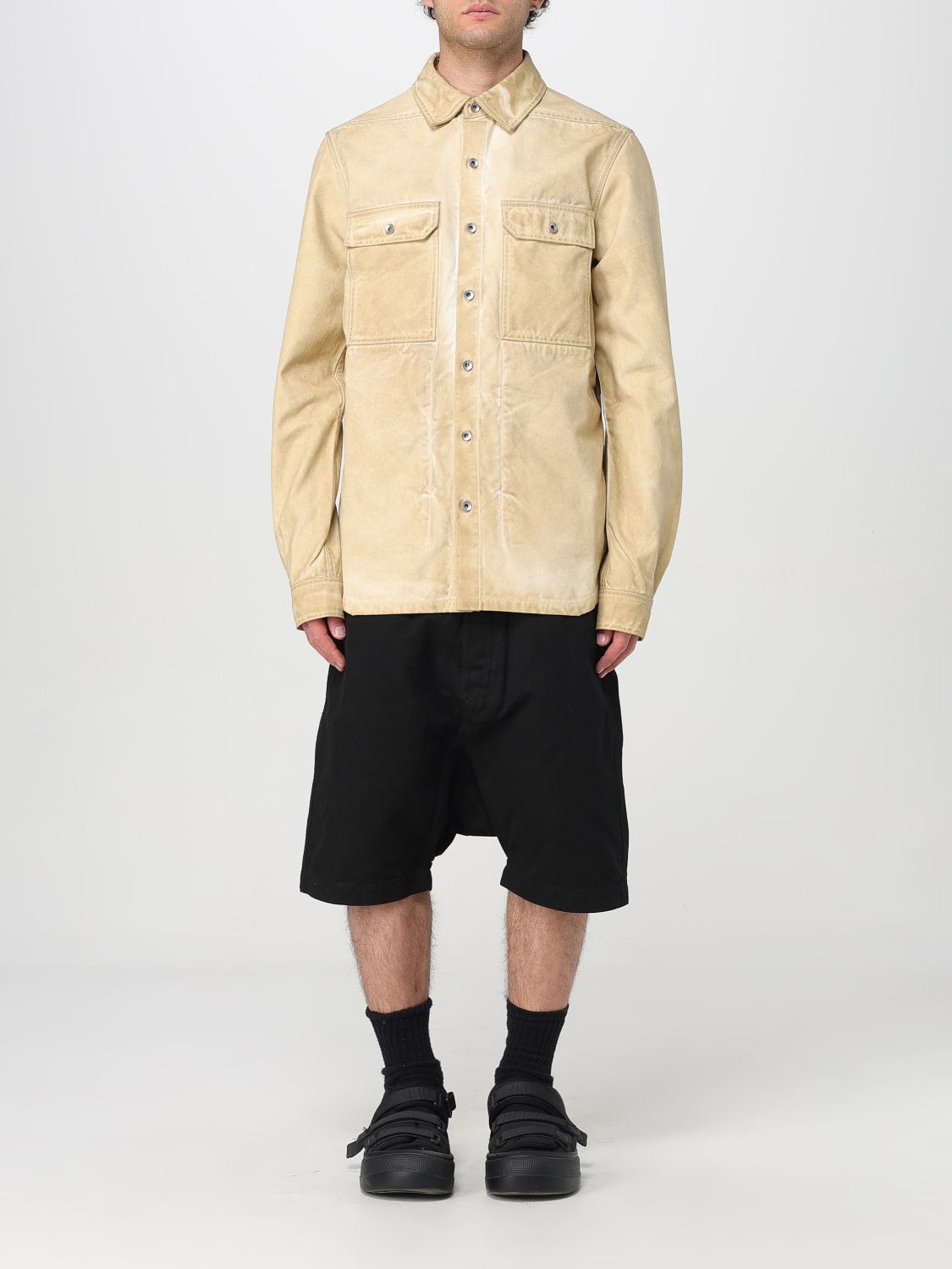 RICK OWENS DRKSHDW JACKET: Jacket men Rick Owens Drkshdw, Beige - Img 1