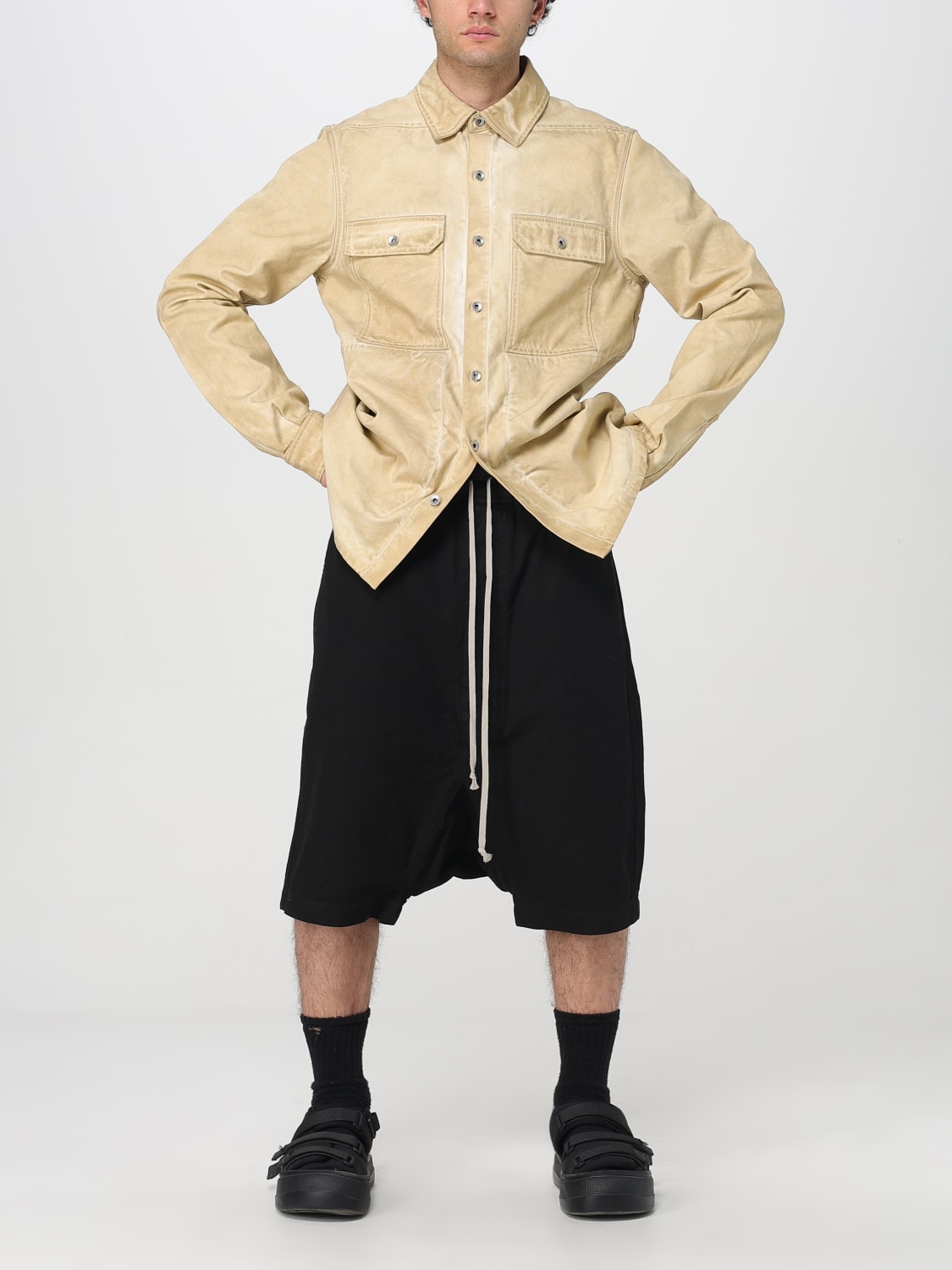 RICK OWENS DRKSHDW JACKET: Jacket men Rick Owens Drkshdw, Beige - Img 2