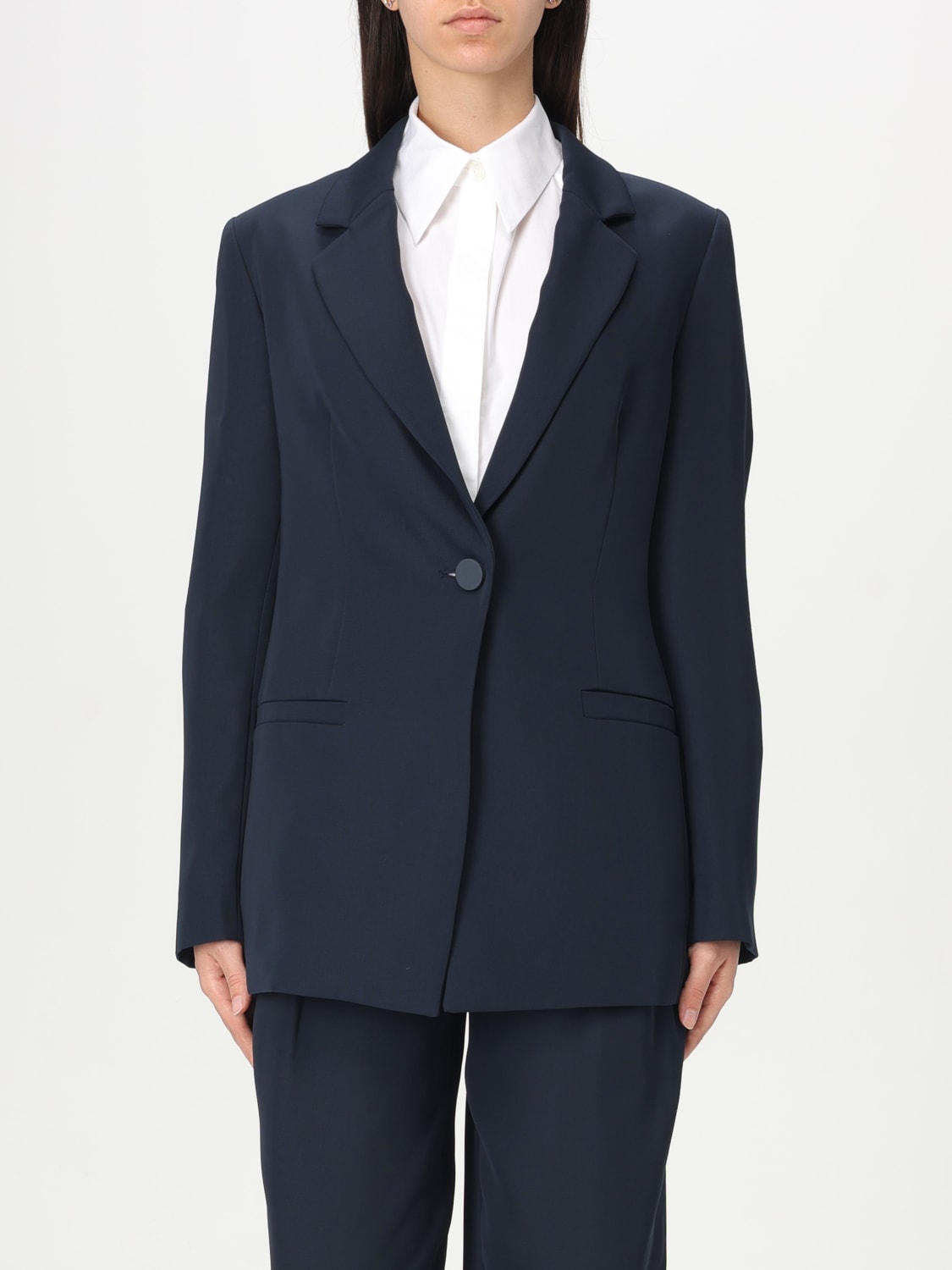 アウターその他 ARMANI EXCHANGE Woman Blazer Blue XW000447AF12750 UB100 ARMANI EXCHANGE: Blazer woman - Blue | Armani Exchange