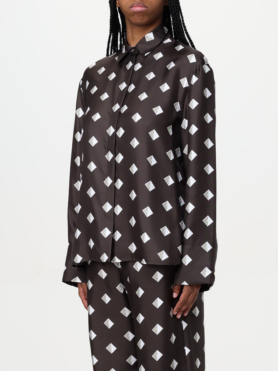MAX MARA: Shirt woman - Brown | Max Mara shirt 2516111037600