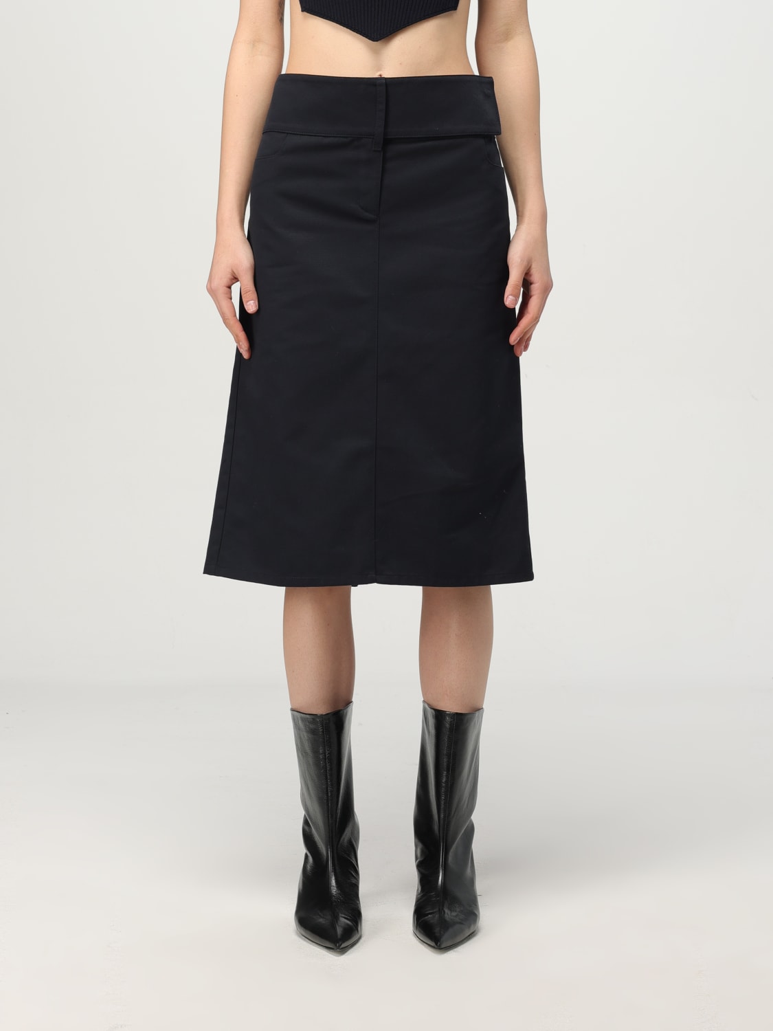 スカート COURREGES Woman Skirt Navy 125CJU217PL0178 7075 COURRÈGES: Skirt woman - Navy | Courrèges skirt
