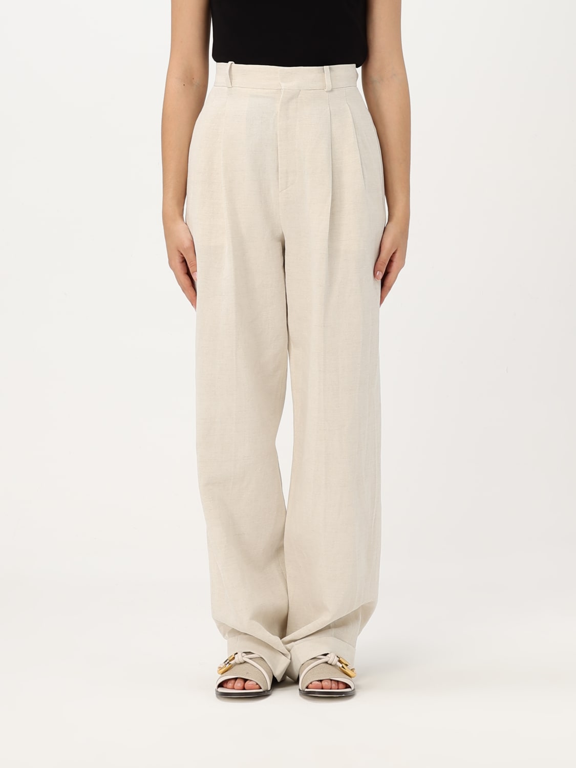 パンツ PEUTEREY Women Straight Pants PED5377 99012321NAT Beige PEUTEREY: Pants woman - Natural | Peuterey pants