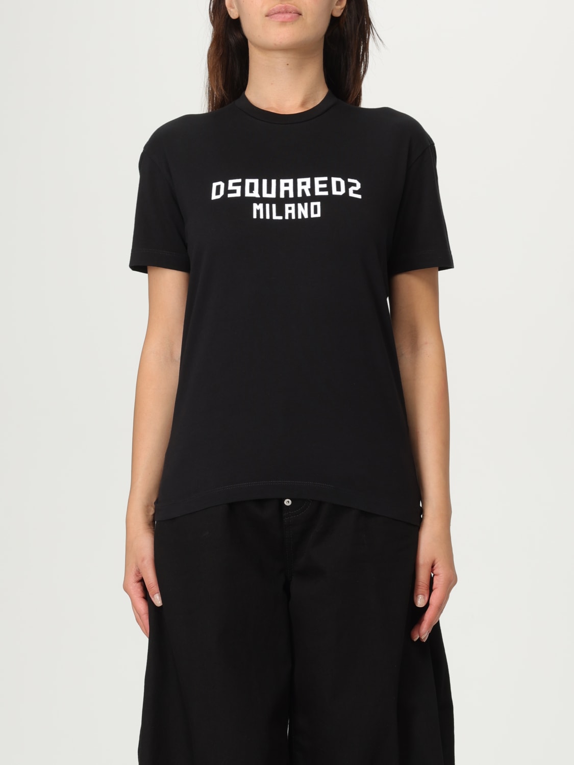 DSQUARED2 T-SHIRT: T-shirt woman Dsquared2, Black - Img 1