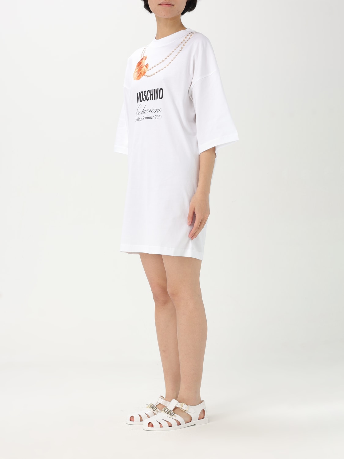 ワンピース MOSCHINO COUTURE Woman Dress White 04380541 1001 MOSCHINO COUTURE: Dress woman - White | Moschino Couture