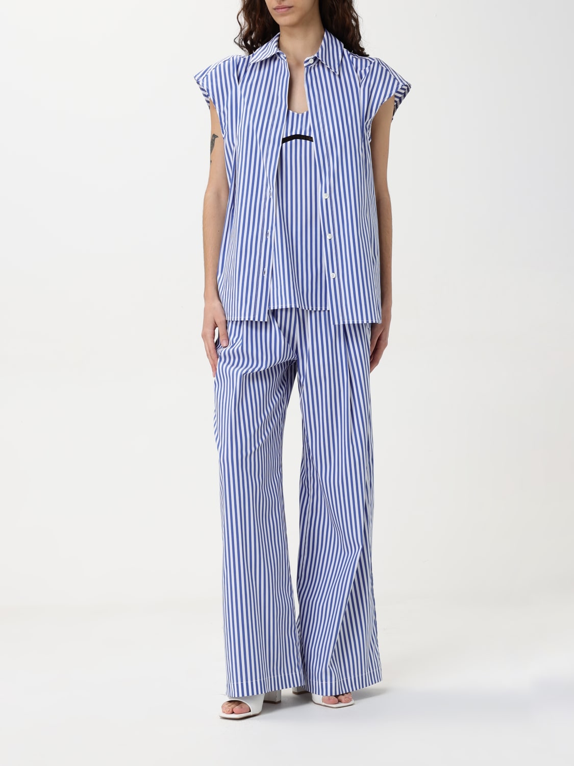 SEMICOUTURE: Shirt woman - Blue | Semicouture shirt Y5SK34