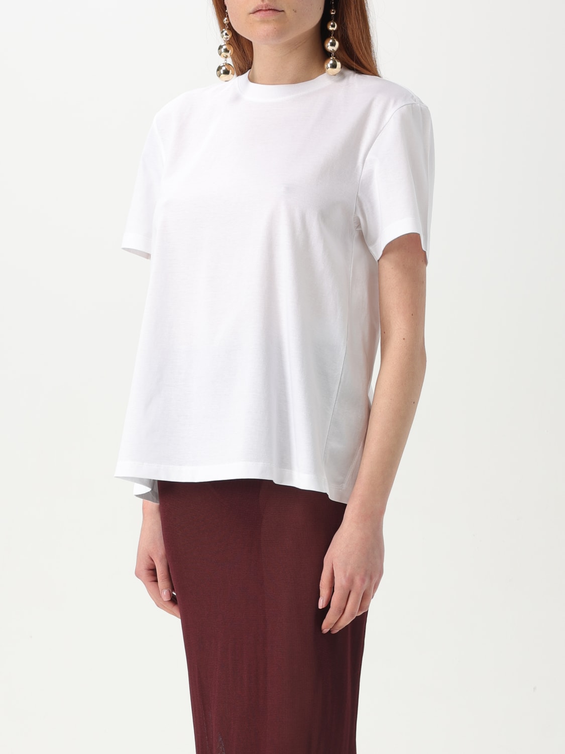 Tシャツ・カットソー RABANNE Woman T-Shirt White 25EJTE012C00494 P100 RABANNE: T-shirt woman - White | Rabanne t-shirt