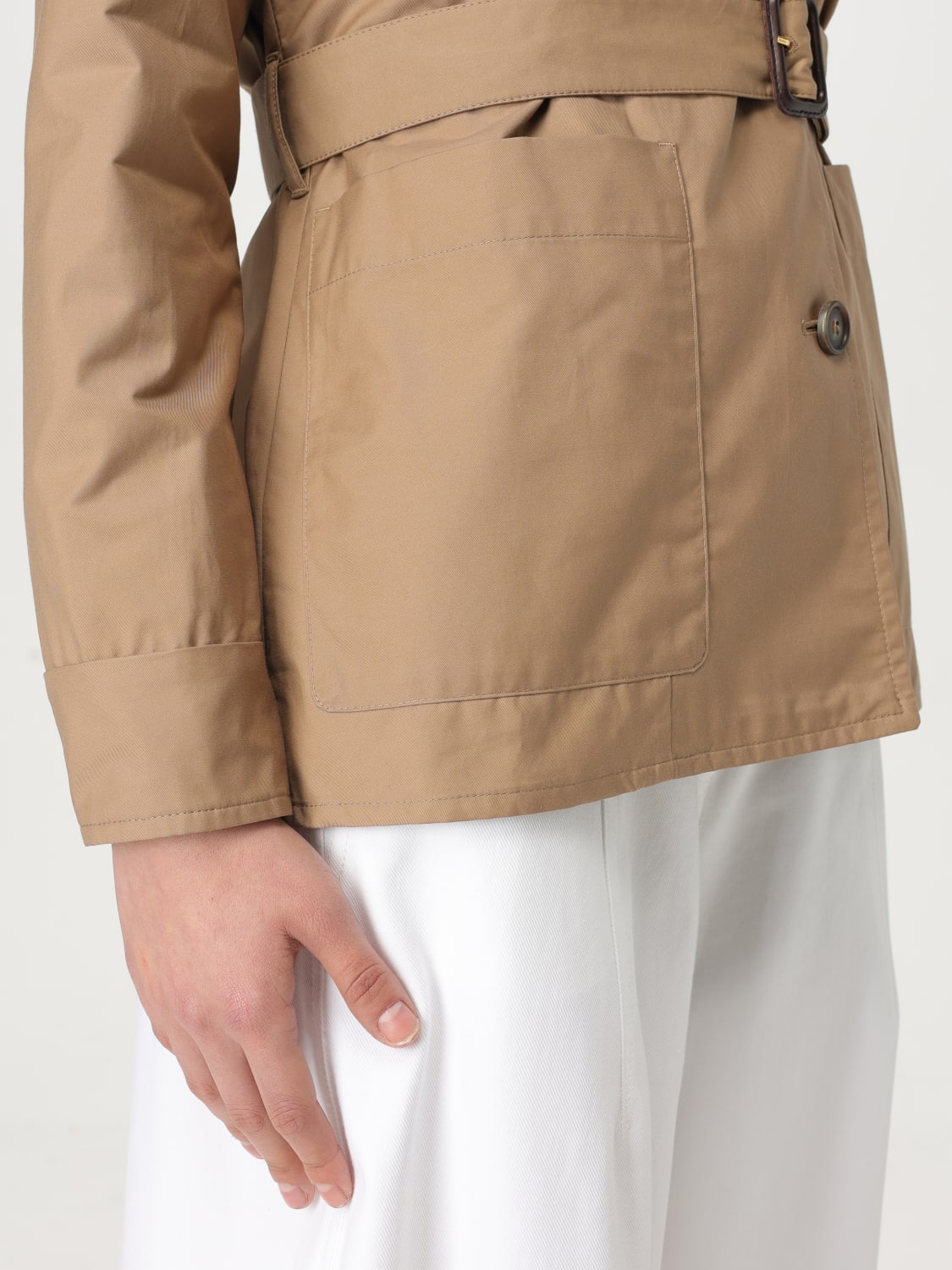 ジャケット 'S Max Mara Woman Jacket Camel 2519041143600 004 S MAX MARA: cotton trench coat - Camel | 'S Max Mara jacket