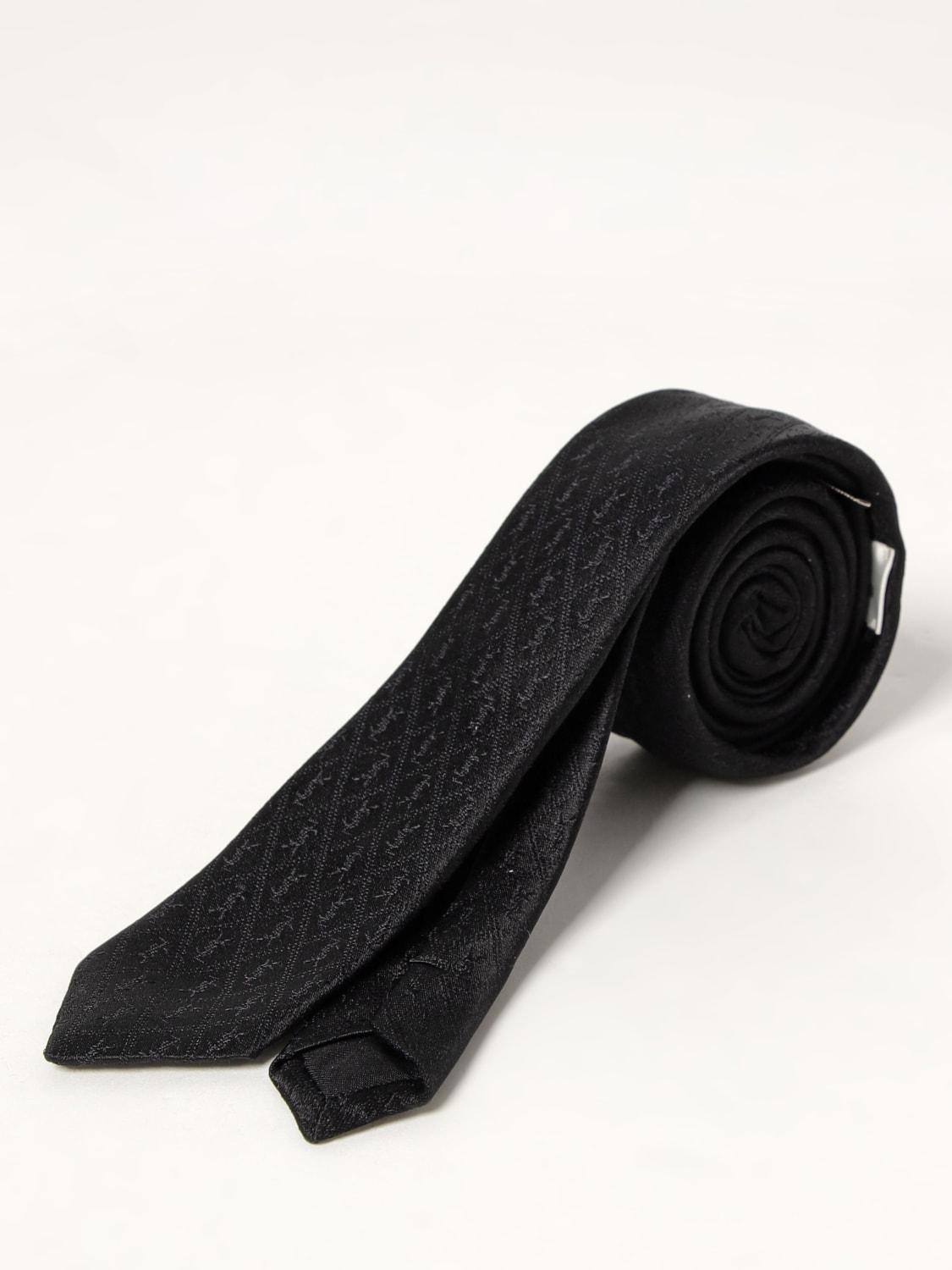 SAINT LAURENT TIE: Tie men Saint Laurent, Black - Img 1