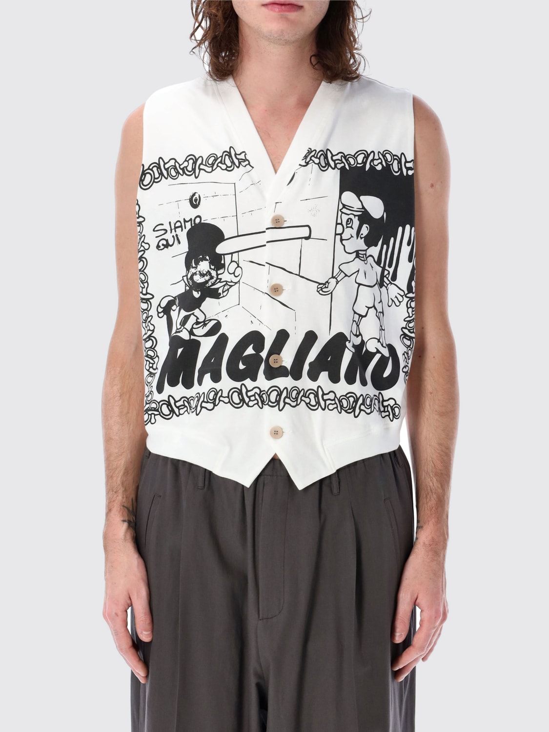 MAGLIANO SUIT VEST: Jacket men Magliano, White - Img 1