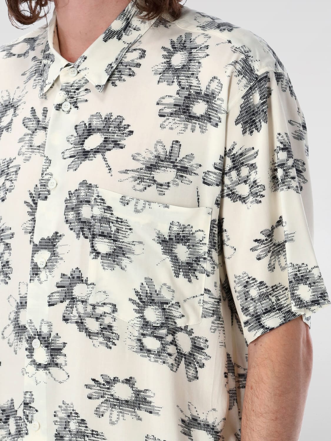 MAGLIANO SHIRT: Magliano viscose shirt with flower print, White - Img 3
