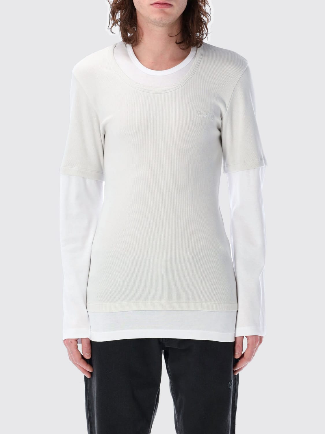 MAGLIANO T-SHIRT: T-shirt a doppio strato Magliano in cotone stretch, Bianco - Img 1