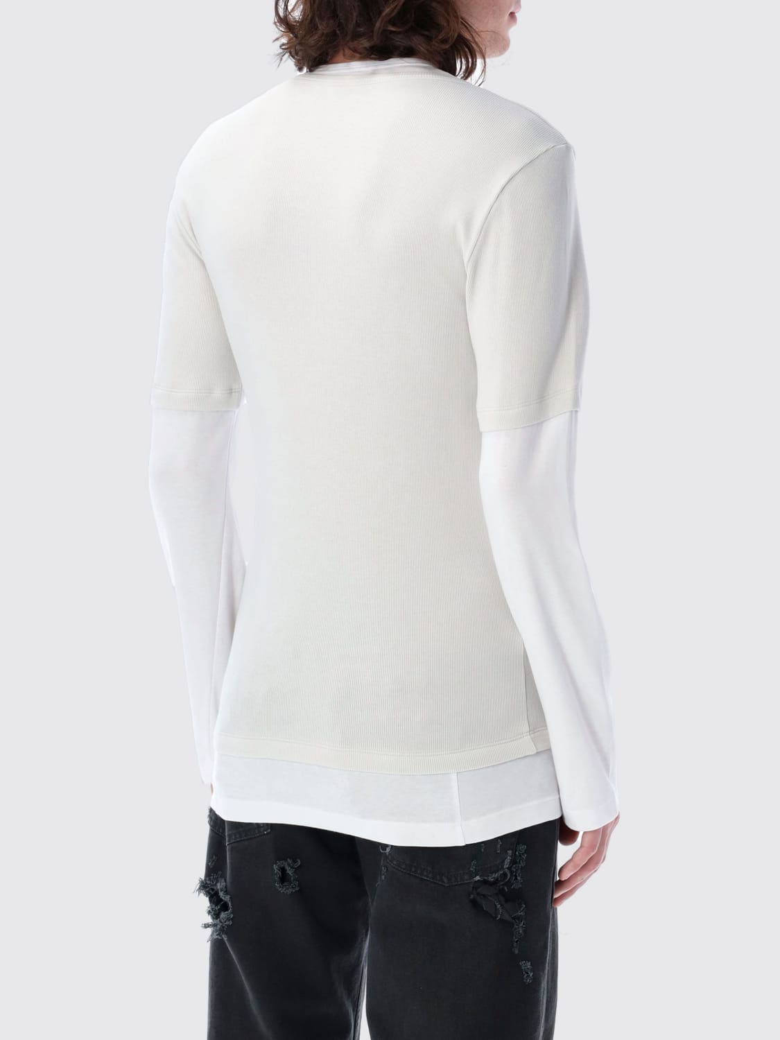 MAGLIANO T-SHIRT: T-shirt a doppio strato Magliano in cotone stretch, Bianco - Img 2