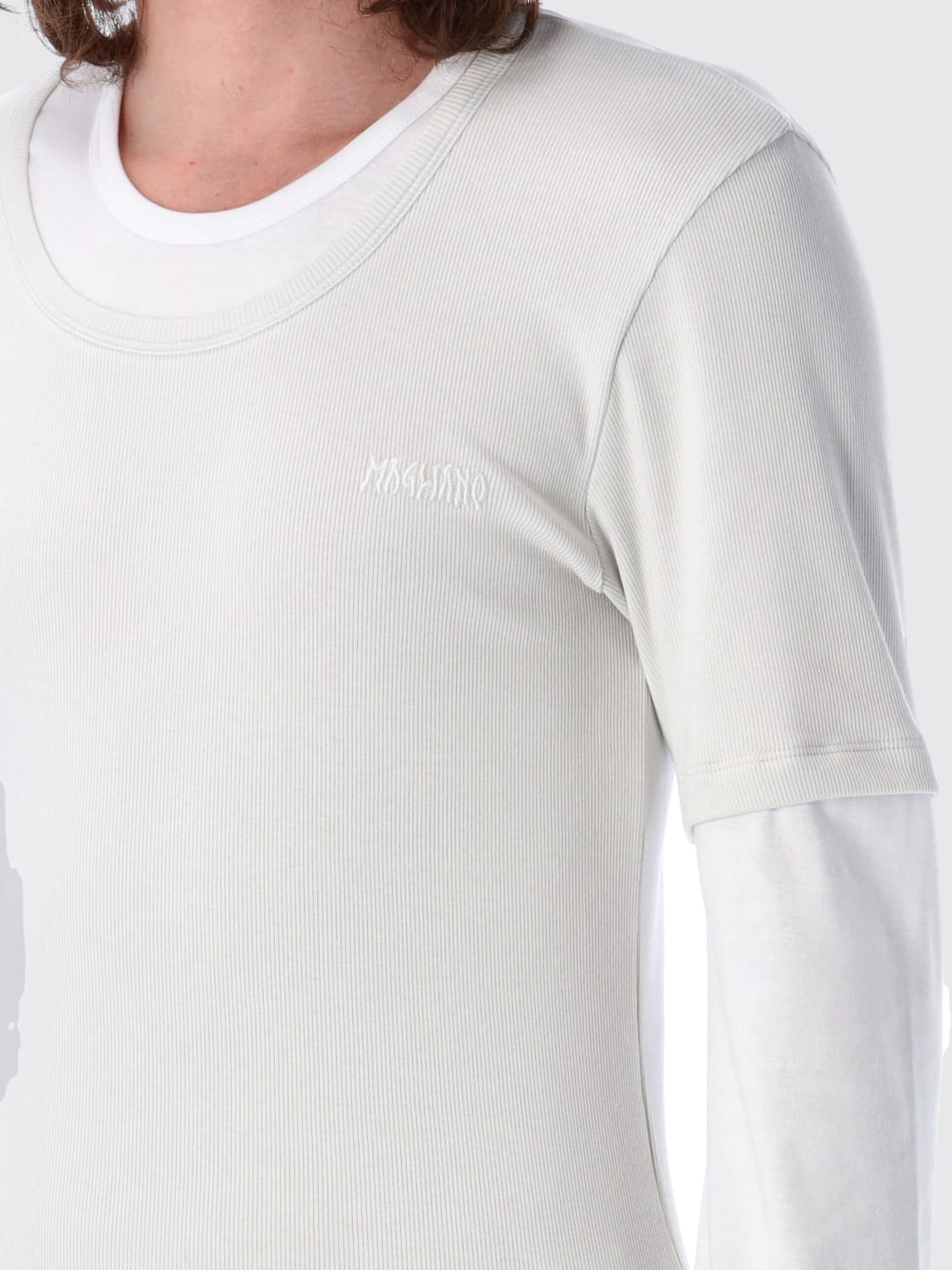 MAGLIANO T-SHIRT: T-shirt a doppio strato Magliano in cotone stretch, Bianco - Img 3