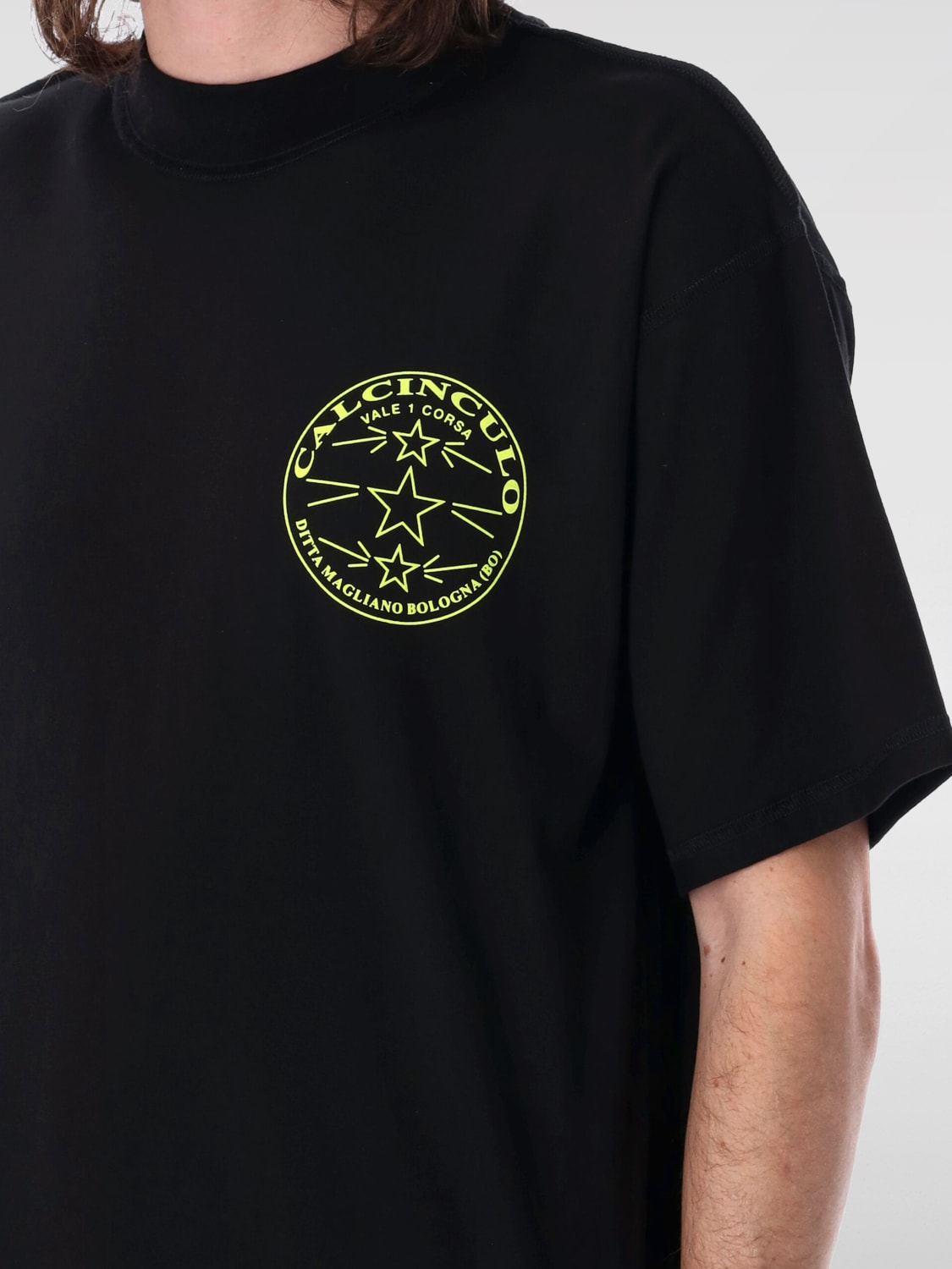 MAGLIANO T-SHIRT: T-shirt in cotone con stampa logo Magliano, Nero - Img 3