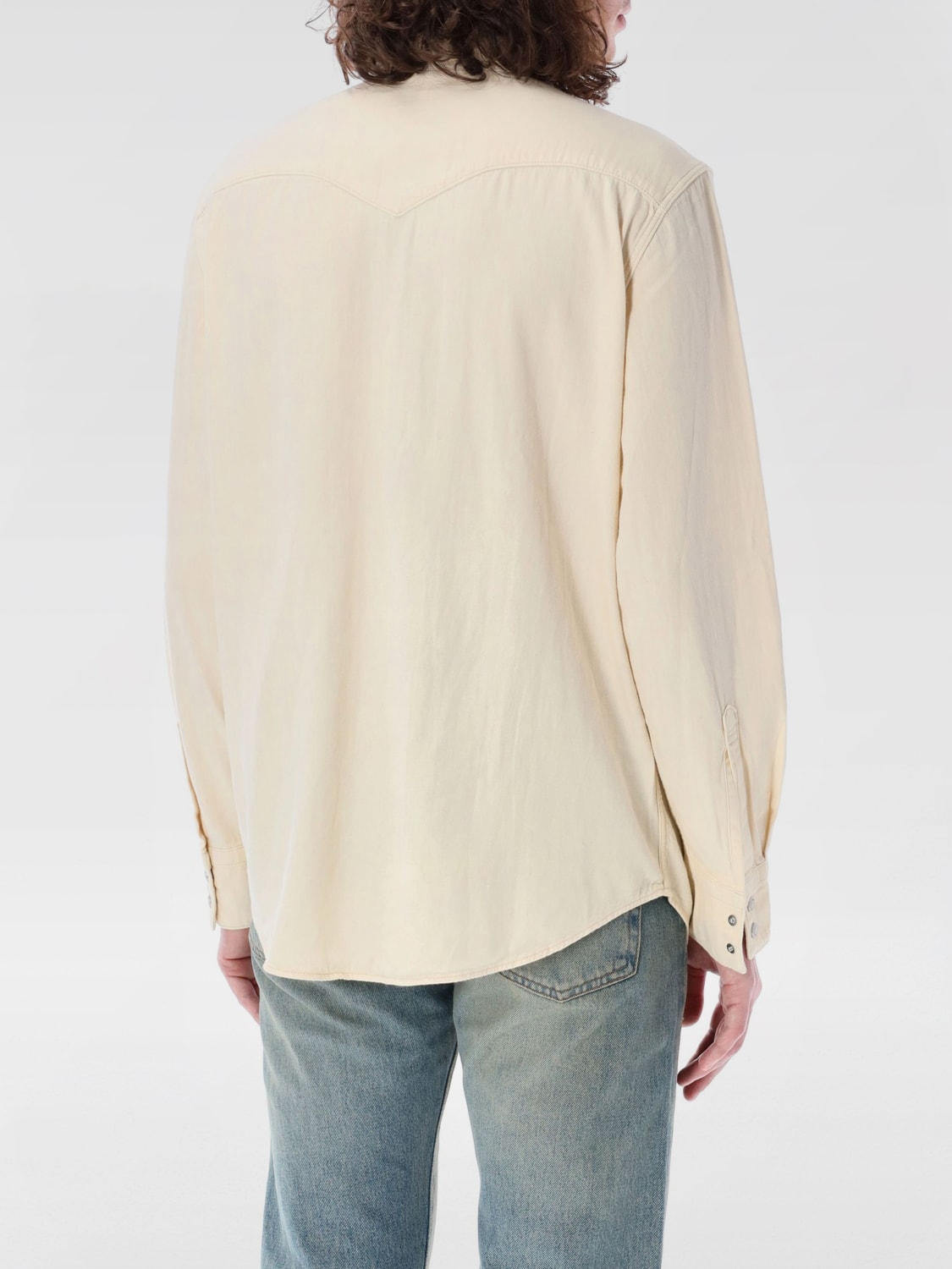 LEVI'S SHIRT: Levi's classic cotton shirt, Beige - Img 2