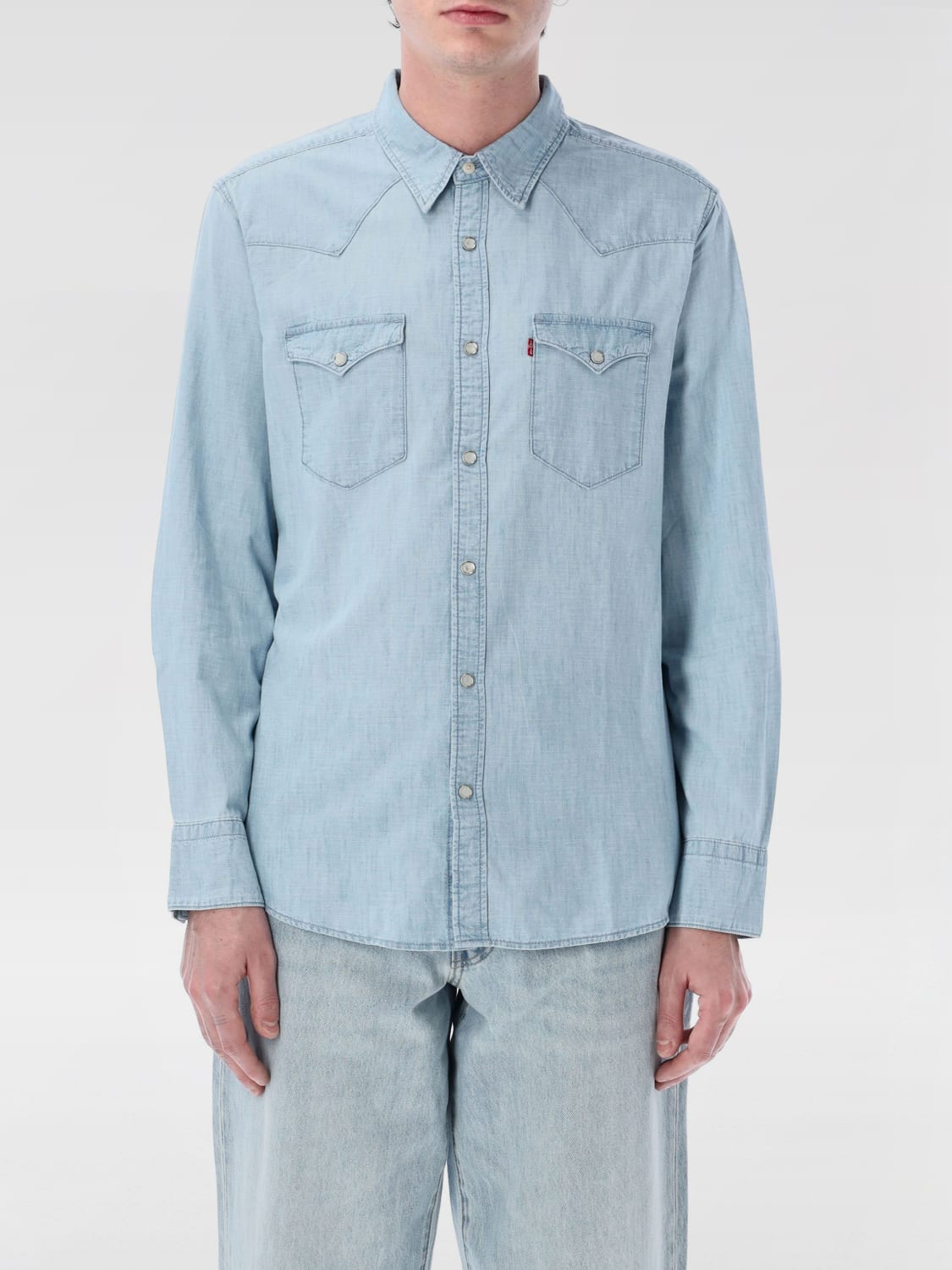 LEVI'S SHIRT: Levi's classic cotton shirt, Blue 1 - Img 1