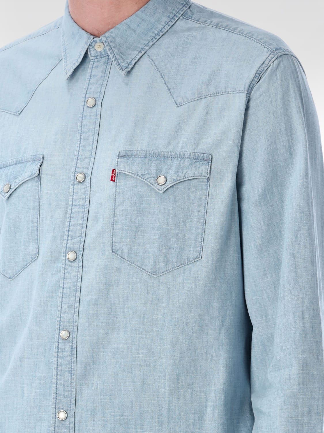 LEVI'S SHIRT: Levi's classic cotton shirt, Blue 1 - Img 3