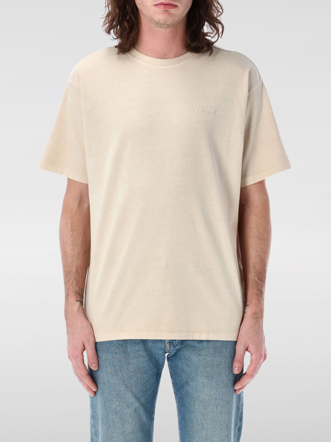 Tシャツ・カットソー LEVI'S Men T-shirt Beige A0637 0093 LEVI'S: T-shirt men - Beige | Levi's t-shirt A0637 online at
