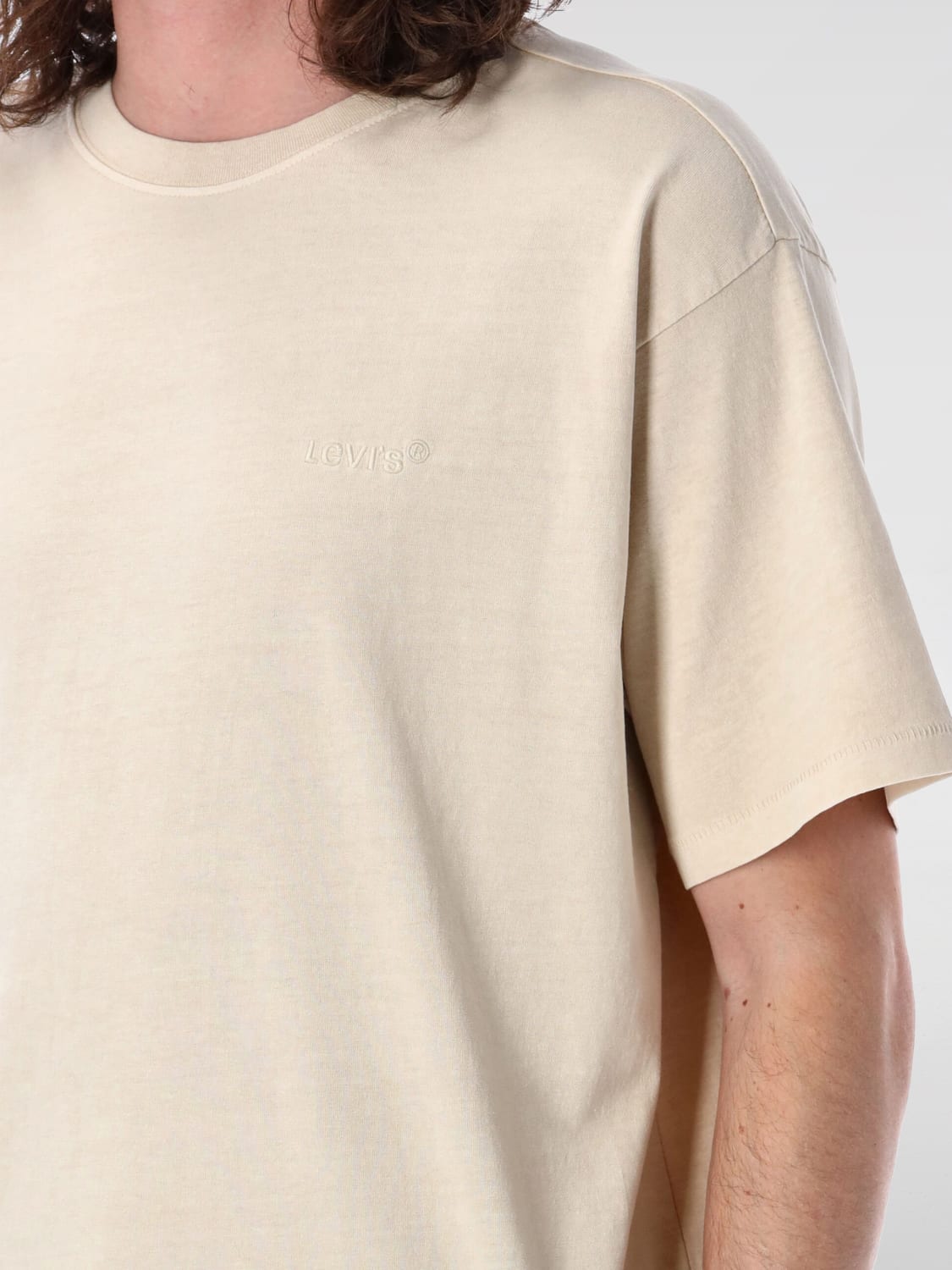 LEVI'S T-SHIRT: T-shirt men Levi's, Beige - Img 3