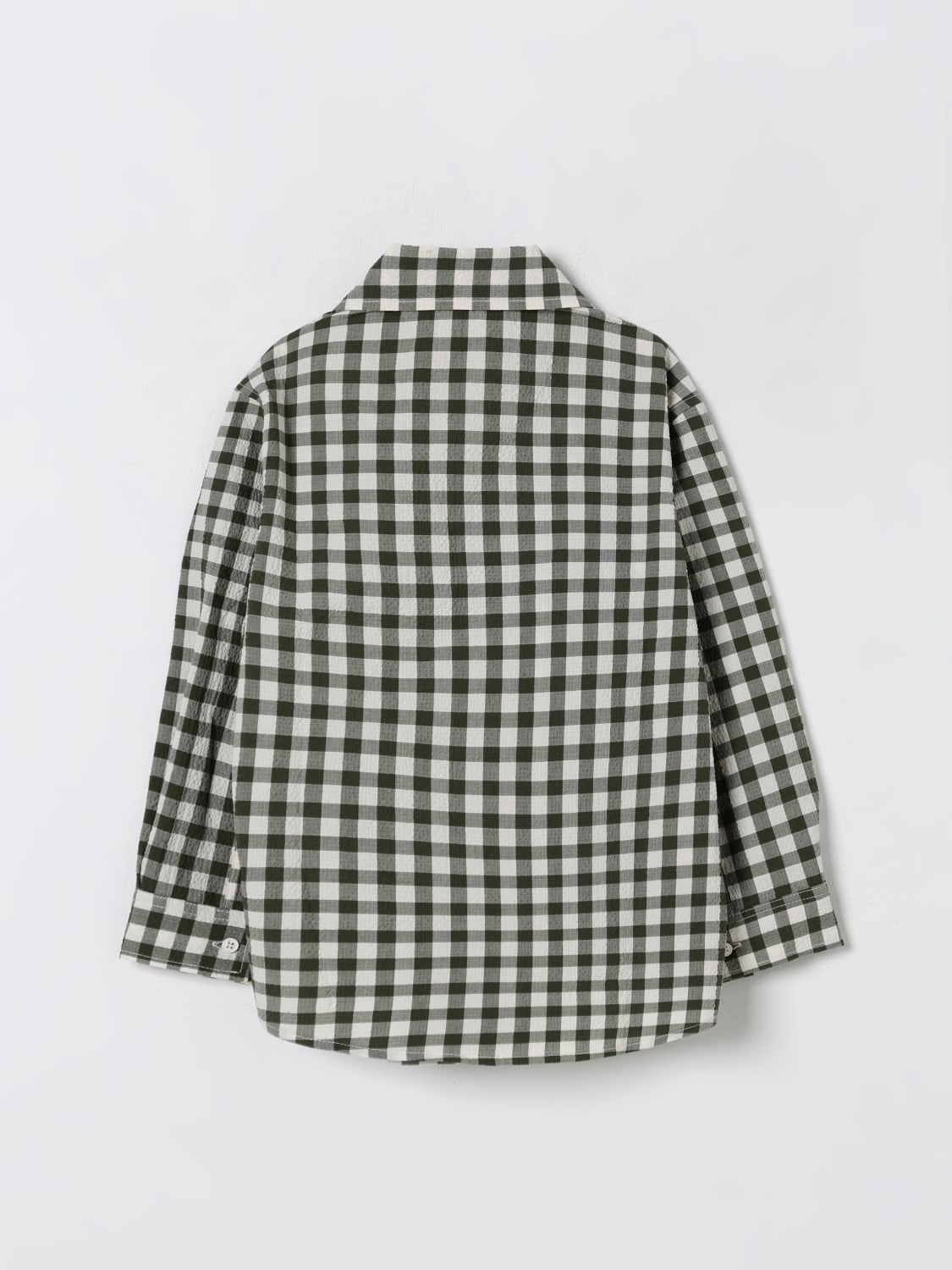 IL GUFO SHIRT: Shirt kids Il Gufo, Grass Green - Img 2