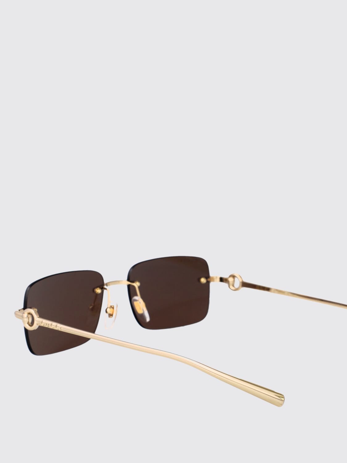 GUCCI SUNGLASSES: Sunglasses men Gucci, Gold - Img 3