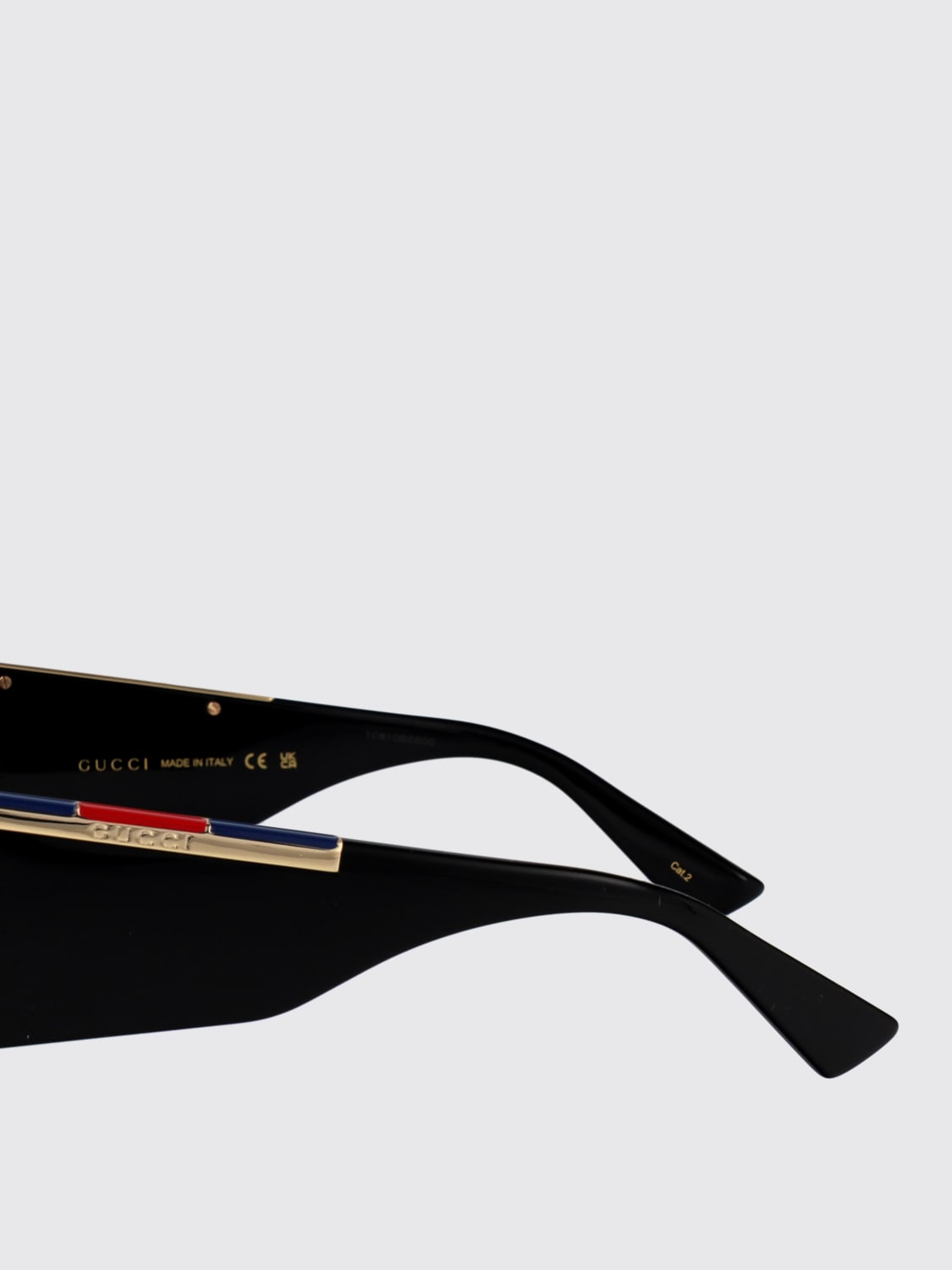 GUCCI SUNGLASSES: Sunglasses men Gucci, Black - Img 4