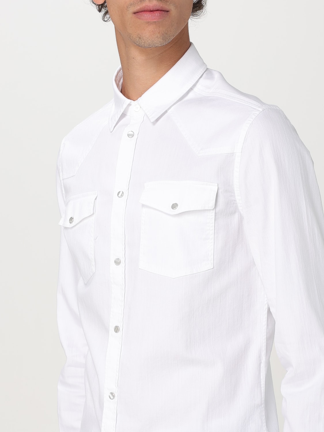 DONDUP SHIRT: Shirt men Dondup, White - Img 3