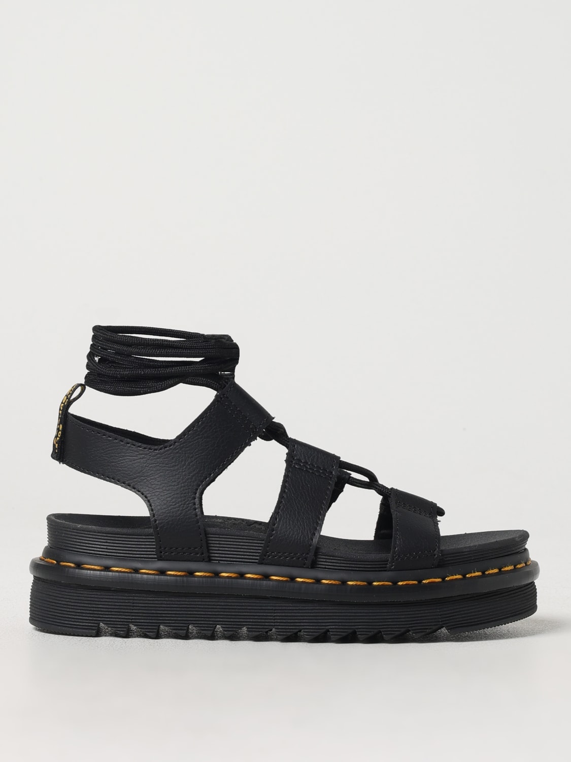 DR. MARTENS HEELED SANDAL: Shoes woman Dr. Martens, Black - Img 1