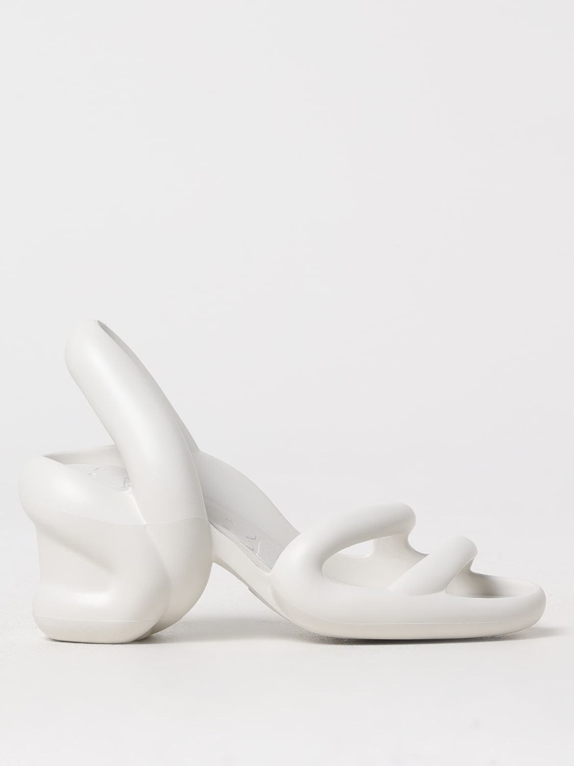 CAMPER HEELED SANDAL: Flat sandals woman Camper, White - Img 1