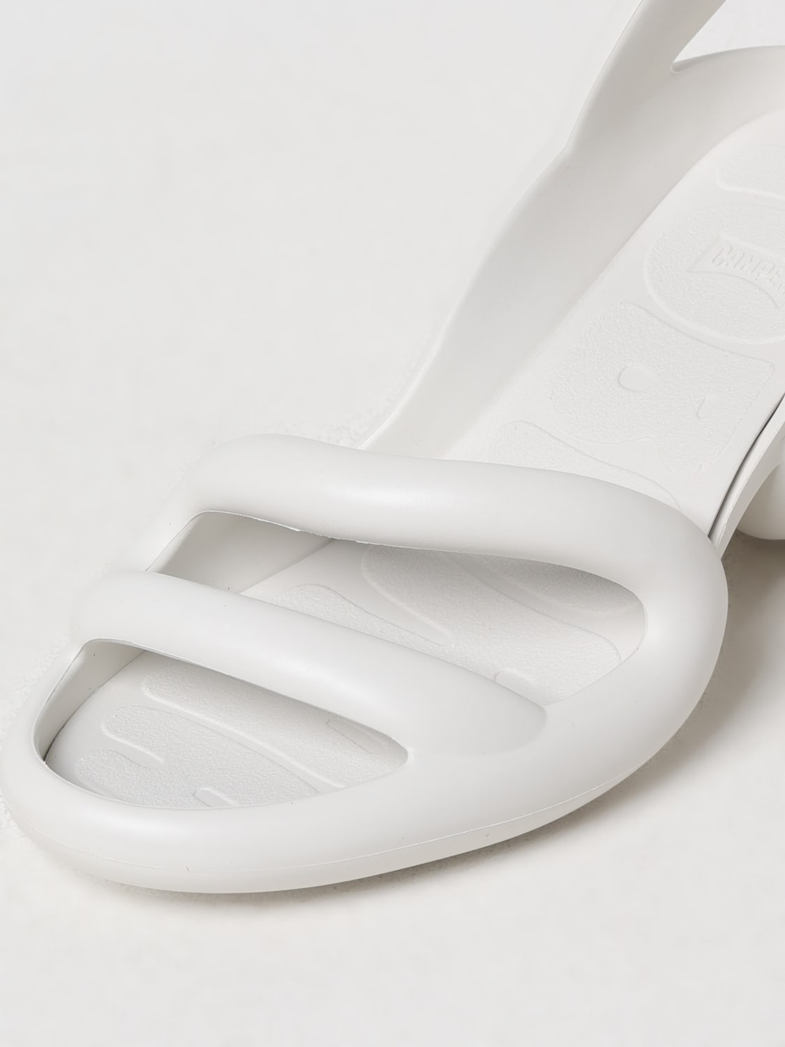CAMPER HEELED SANDAL: Flat sandals woman Camper, White - Img 4