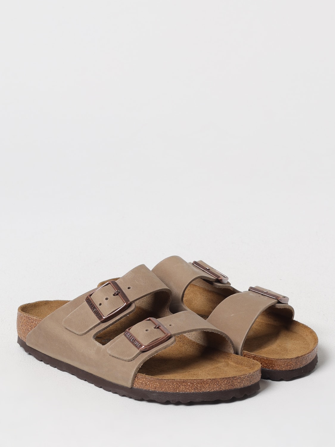BIRKENSTOCK SANDALI: Sandalo Arizona Birkenstock in pelle, Marrone - Img 2