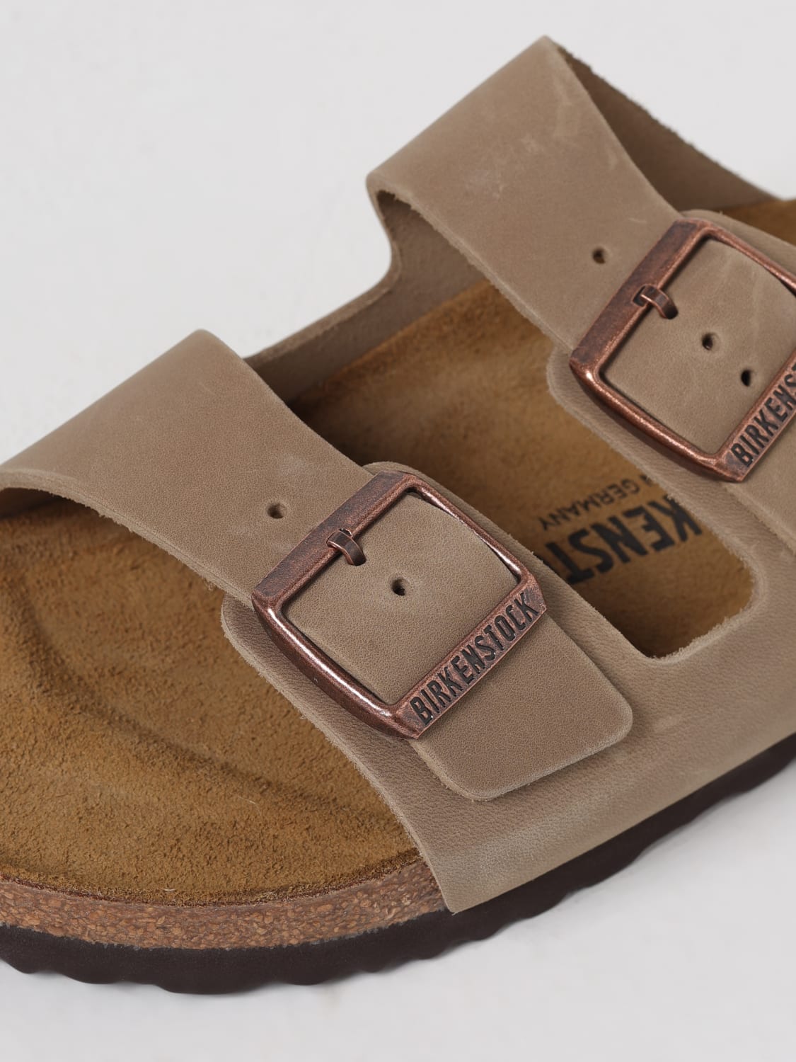 BIRKENSTOCK SANDALI: Sandalo Arizona Birkenstock in pelle, Marrone - Img 4