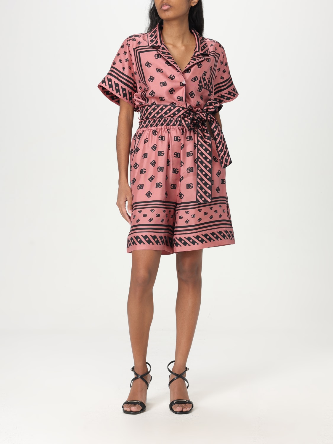 DOLCE & GABBANA PANTALONES CORTOS: Pantalòn cortos mujer Dolce & Gabbana, Rosa - Img 2