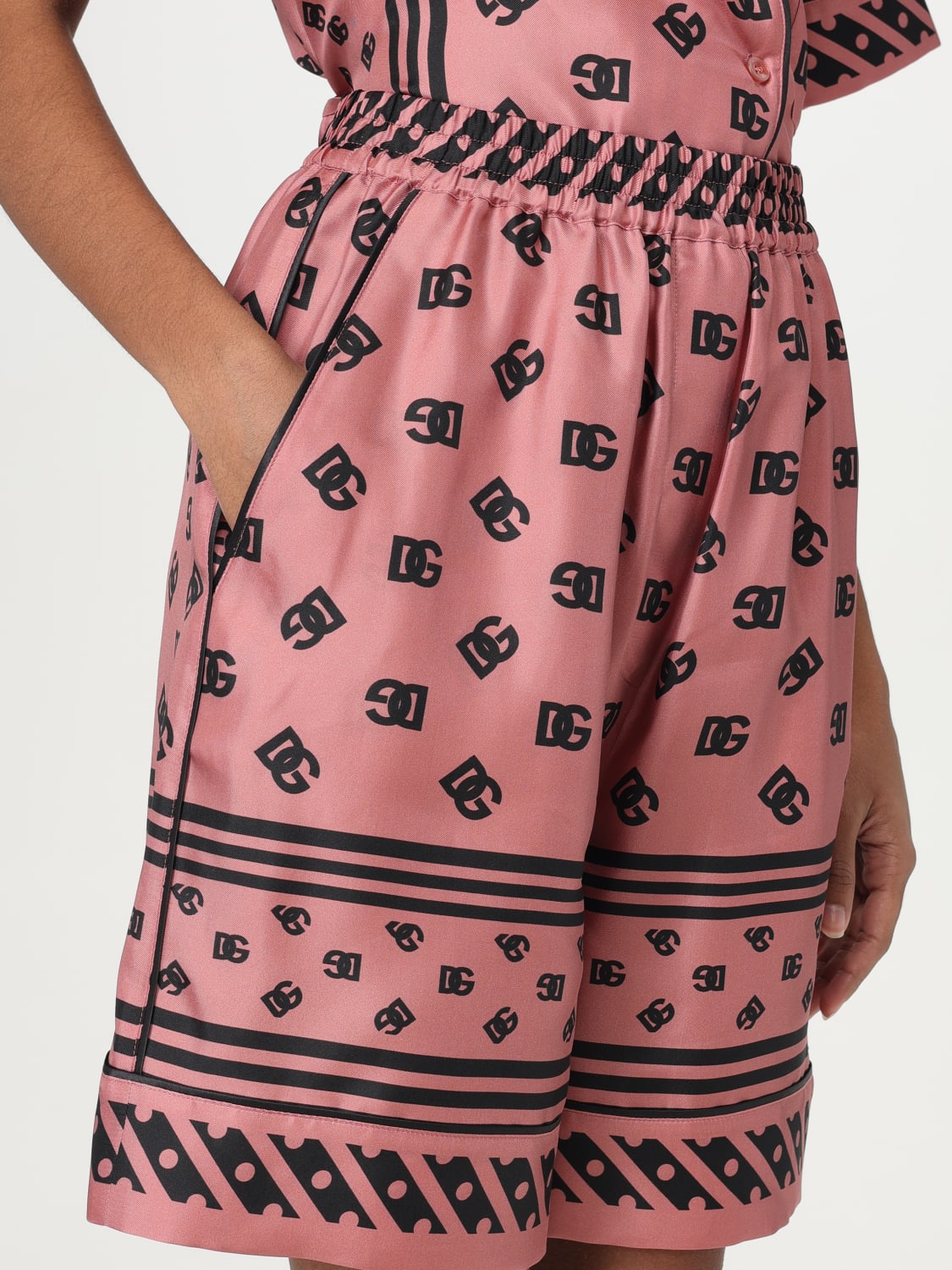 DOLCE & GABBANA PANTALONES CORTOS: Pantalòn cortos mujer Dolce & Gabbana, Rosa - Img 5