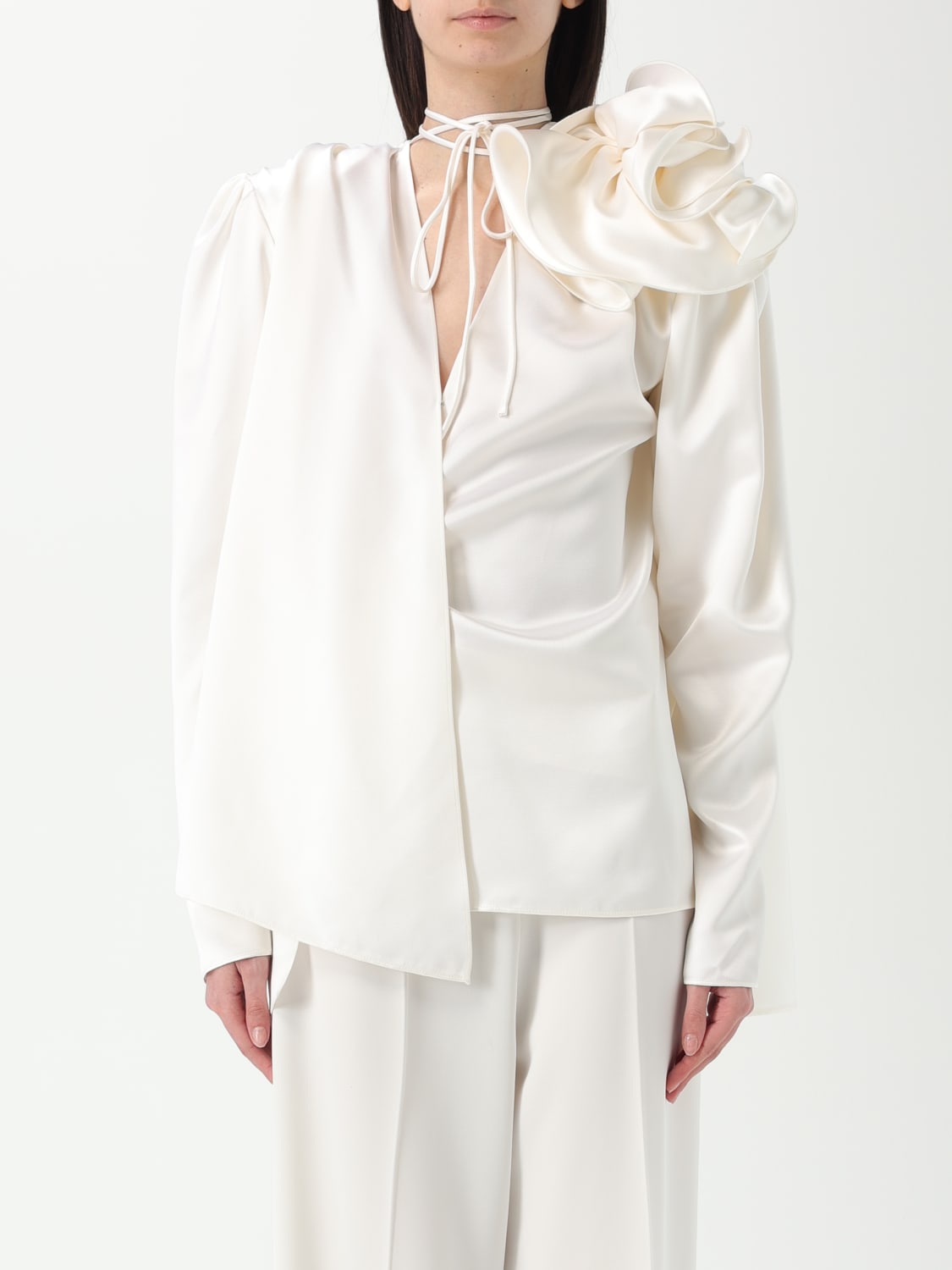 MAGDA BUTRYM TOP: Top mujer Magda Butrym, Blanco - Img 1