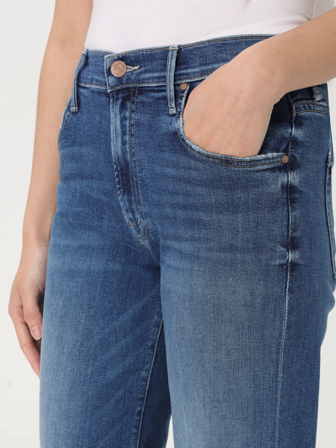 デニム・ジーパン MOTHER Woman Jeans Blue 107882104 OVP MOTHER：ジーンズ レディース - ブルー | GIGLIO.COMオンライン