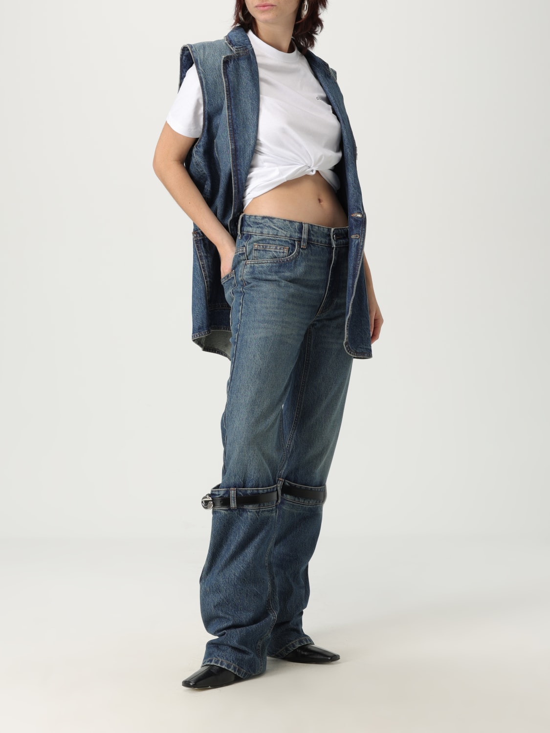 アウターその他 COPERNI Woman Waistcoat Blue COPV76F2014 BLU COPERNI: Waistcoat woman - Blue | Coperni waistcoat