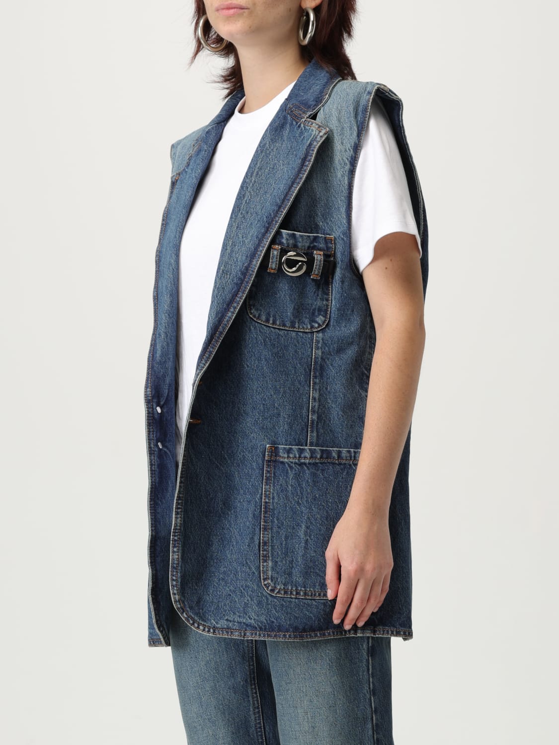 COPERNI WESTE: Weste damen Coperni, Blau - Img 4