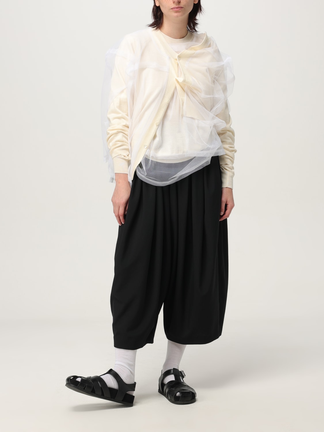 パンツ COMME DES GARCONS Woman Pants Black GOP007 1 COMME DES GARCONS: Pants woman - Black | Comme Des Garcons