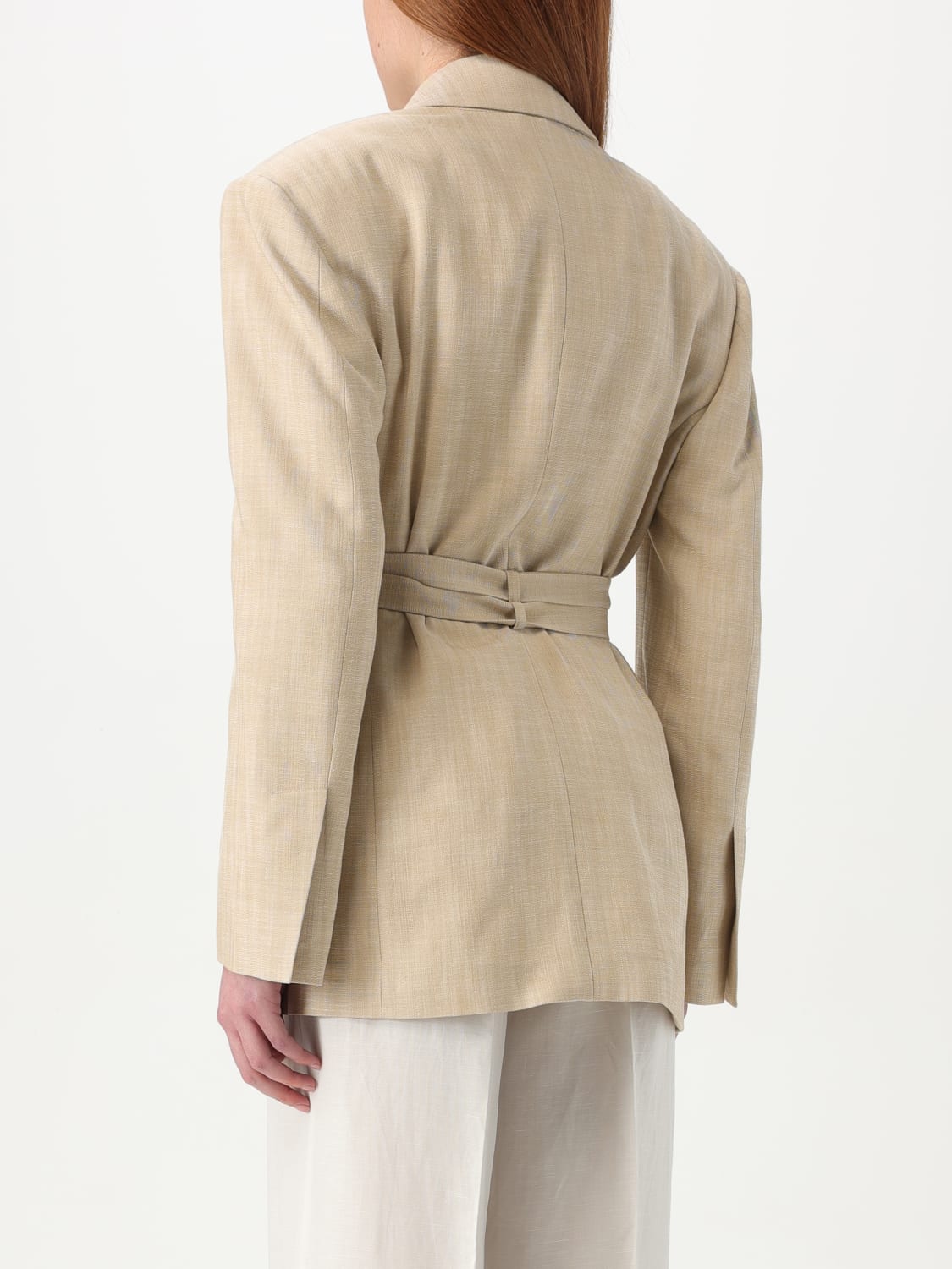 ジャケット PINKO Women Jackets 104887 A2EJD18 Beige PINKO mock-neck Jacket | Neutrals | FARFETCH