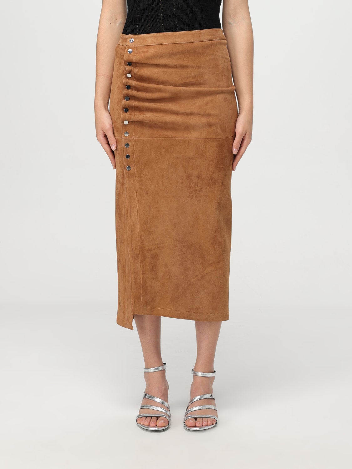 スカート RABANNE Woman Skirt Burnt 25PFJU440LB0071 P236 RABANNE: Skirt woman - Burnt | Rabanne skirt 25PFJU440LB0071