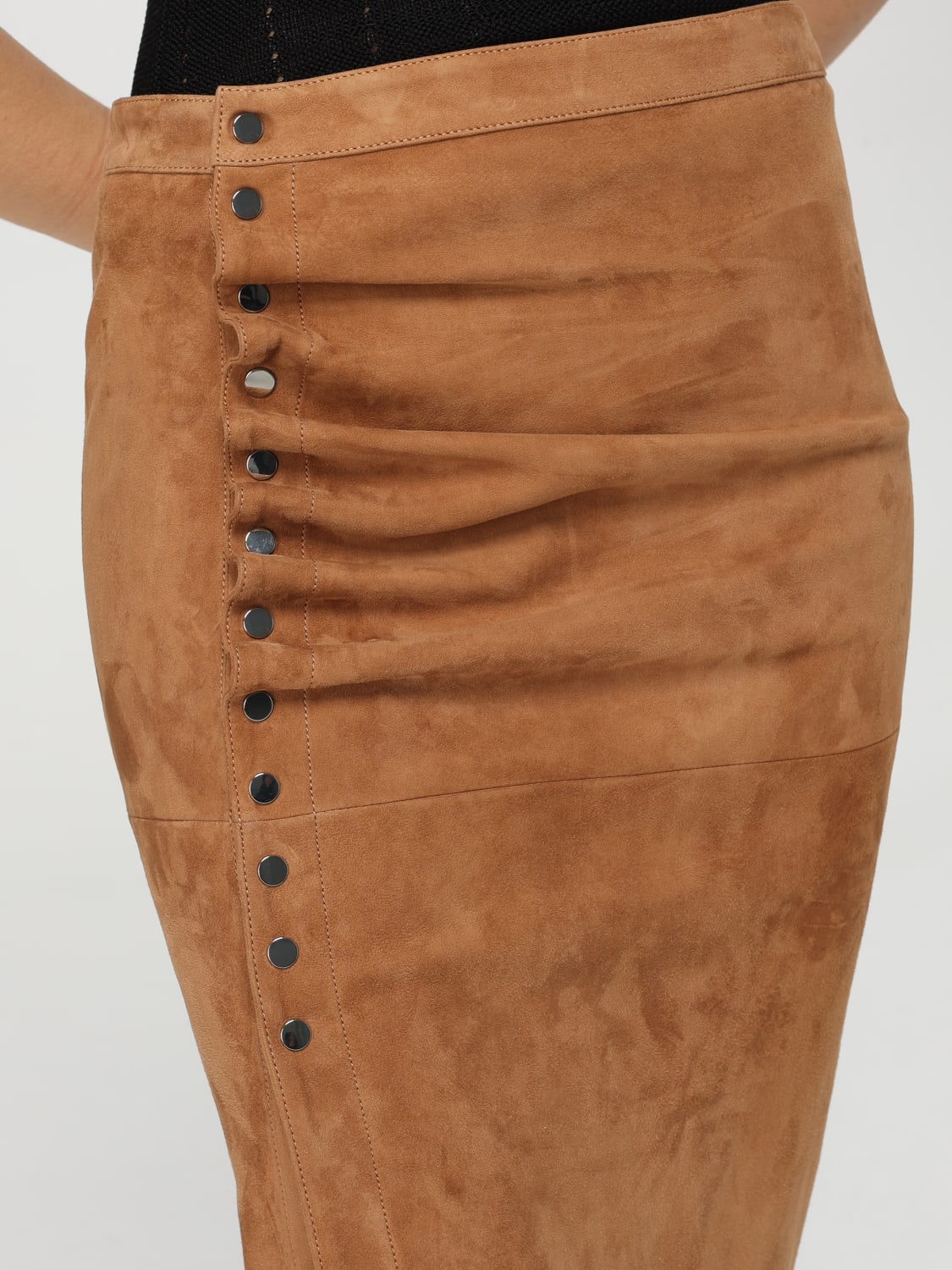 スカート RABANNE Woman Skirt Burnt 25PFJU440LB0071 P236 RABANNE: Skirt woman - Burnt | Rabanne skirt 25PFJU440LB0071