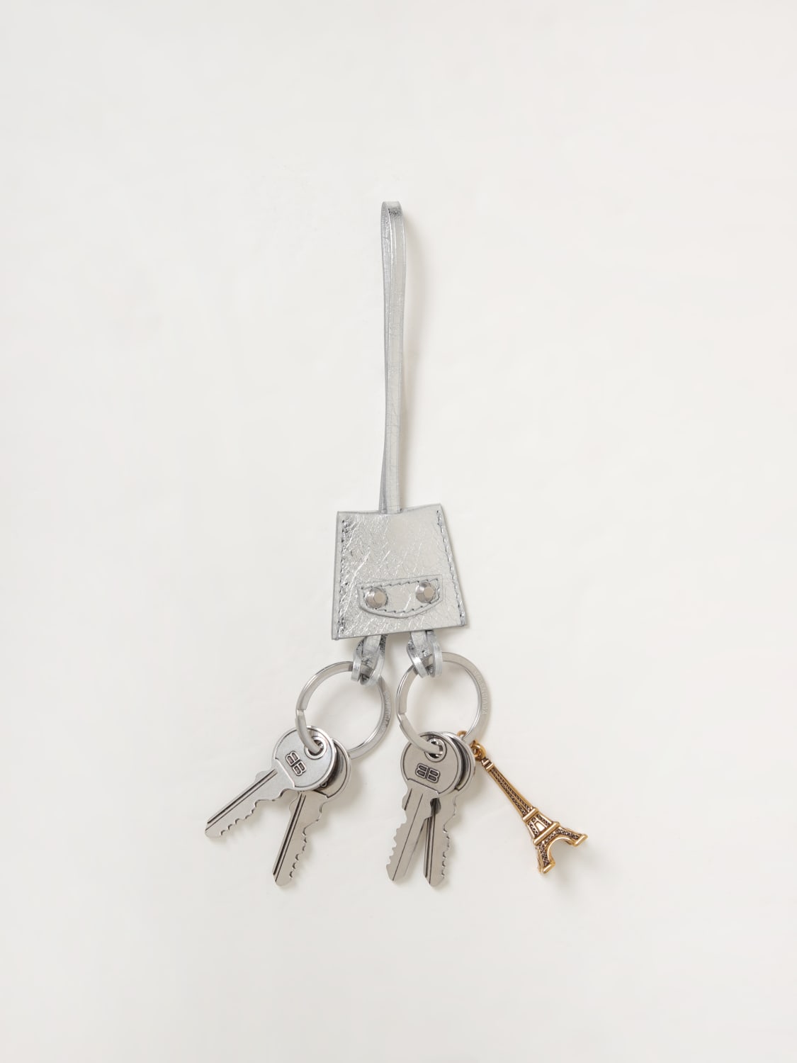 キーホルダー・キーリング BALENCIAGA Woman Key chain Silver 7956412AA9I 8122 BALENCIAGA: Key chain woman - Silver | Balenciaga key chain