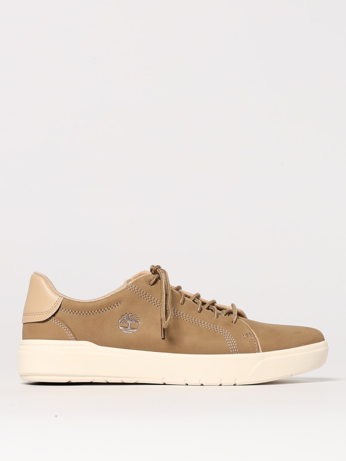 TIMBERLAND SNEAKERS: Sneakers Seneca Bay Timberland in pelle , Beige - Img 1