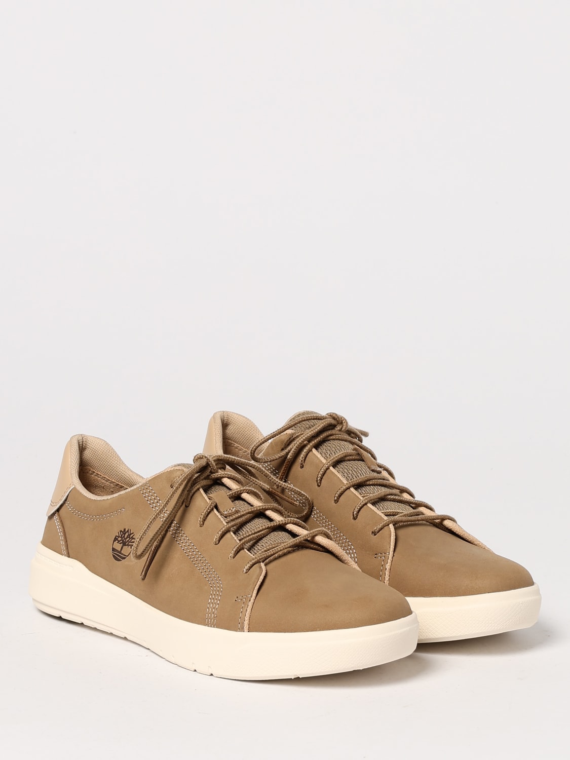 TIMBERLAND SNEAKERS: Sneakers Seneca Bay Timberland in pelle , Beige - Img 2