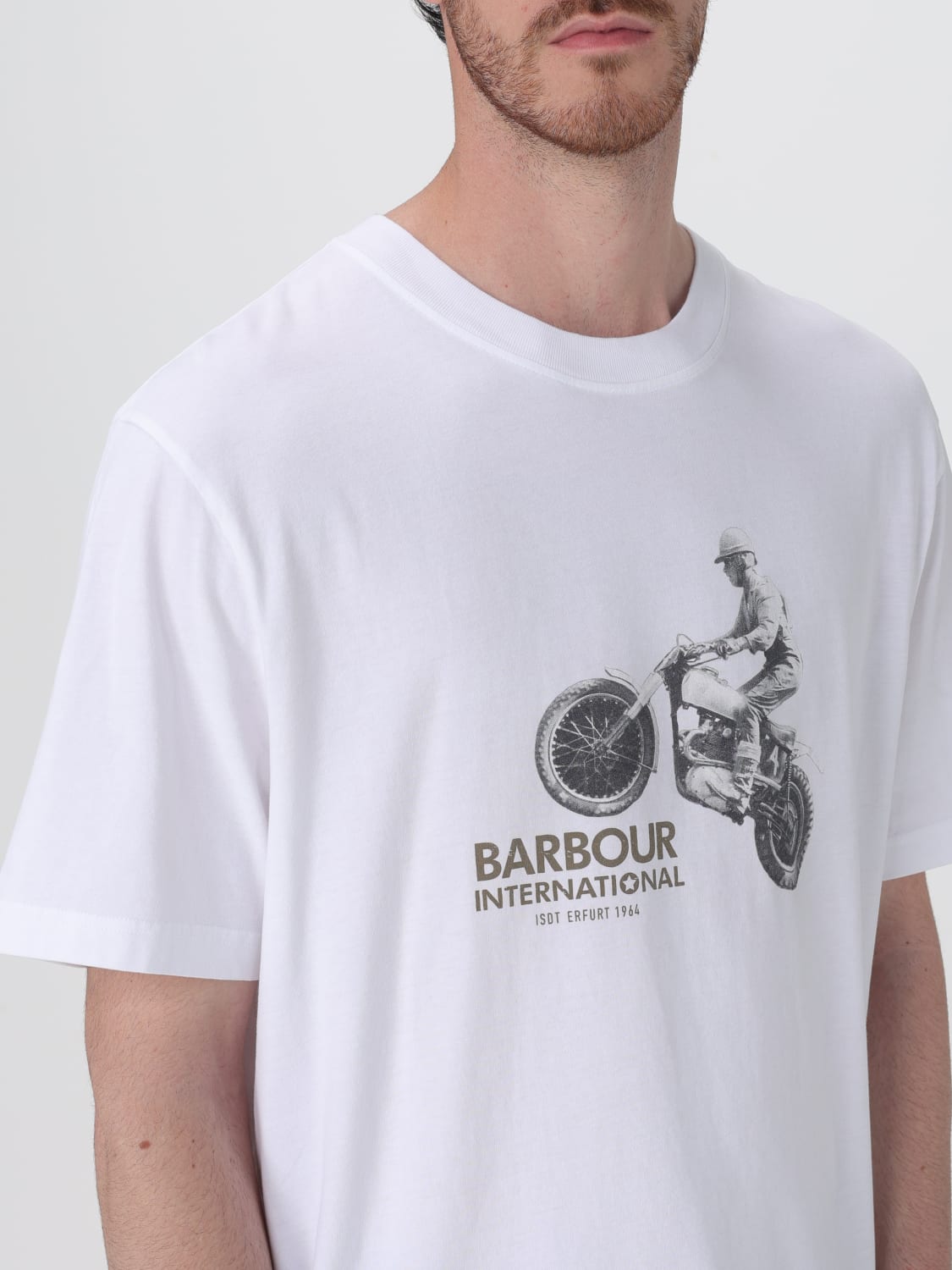 BARBOUR CAMISETA: Camiseta hombre Barbour, Blanco 1 - Img 3