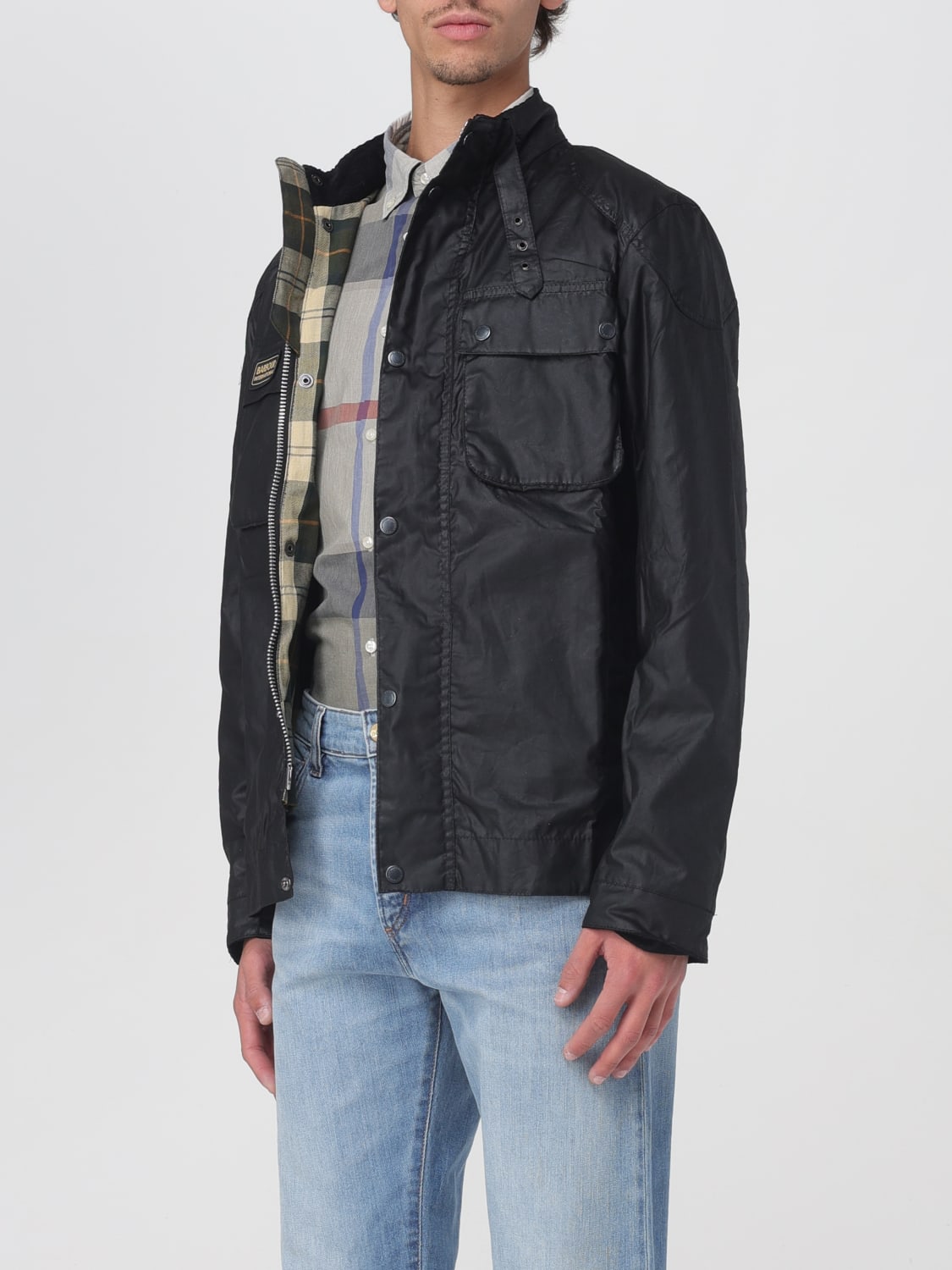 BARBOUR CHAQUETA: Abrigo hombre Barbour, Negro - Img 3